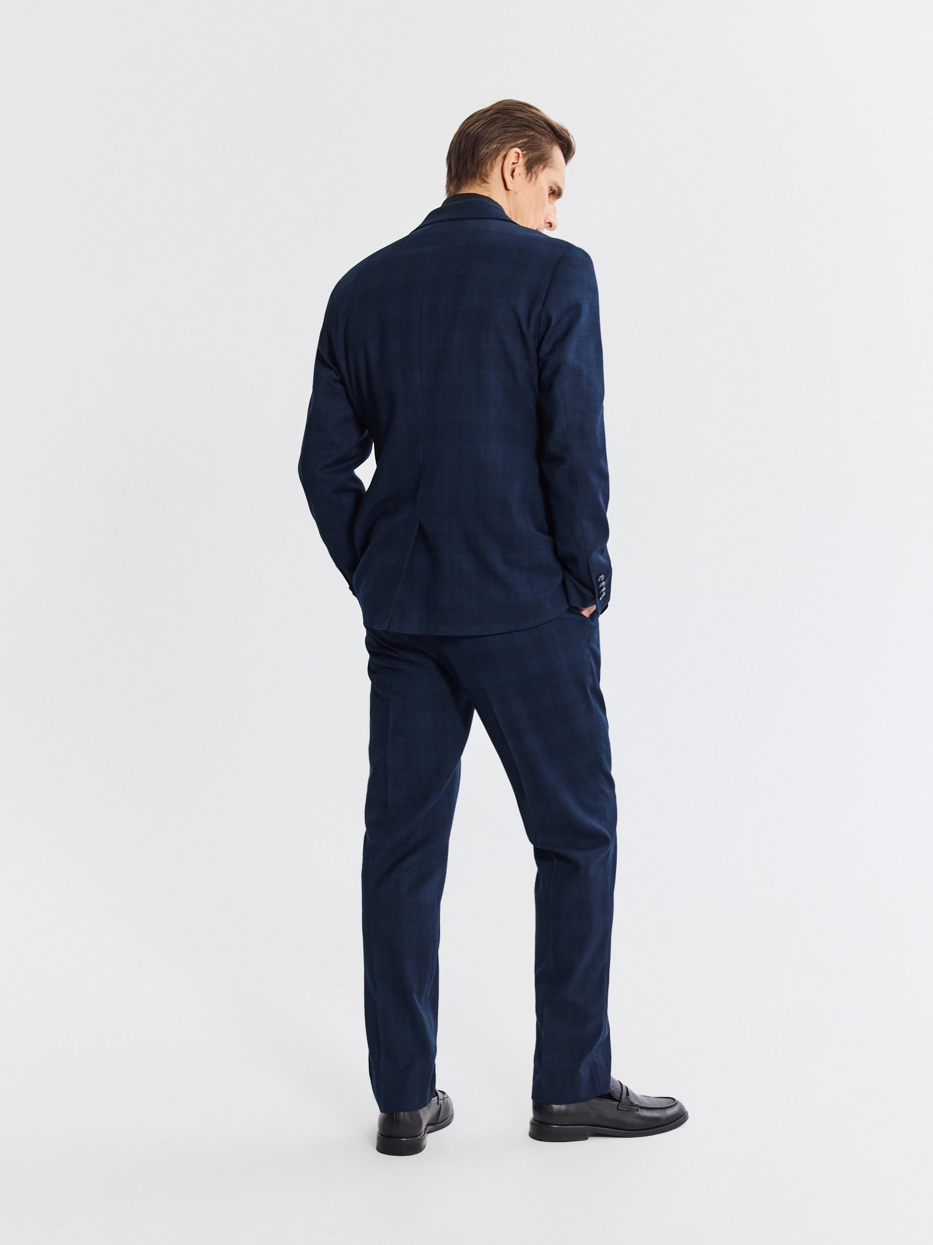 Navy Slim Suit Trousers, Navy, large image number 3