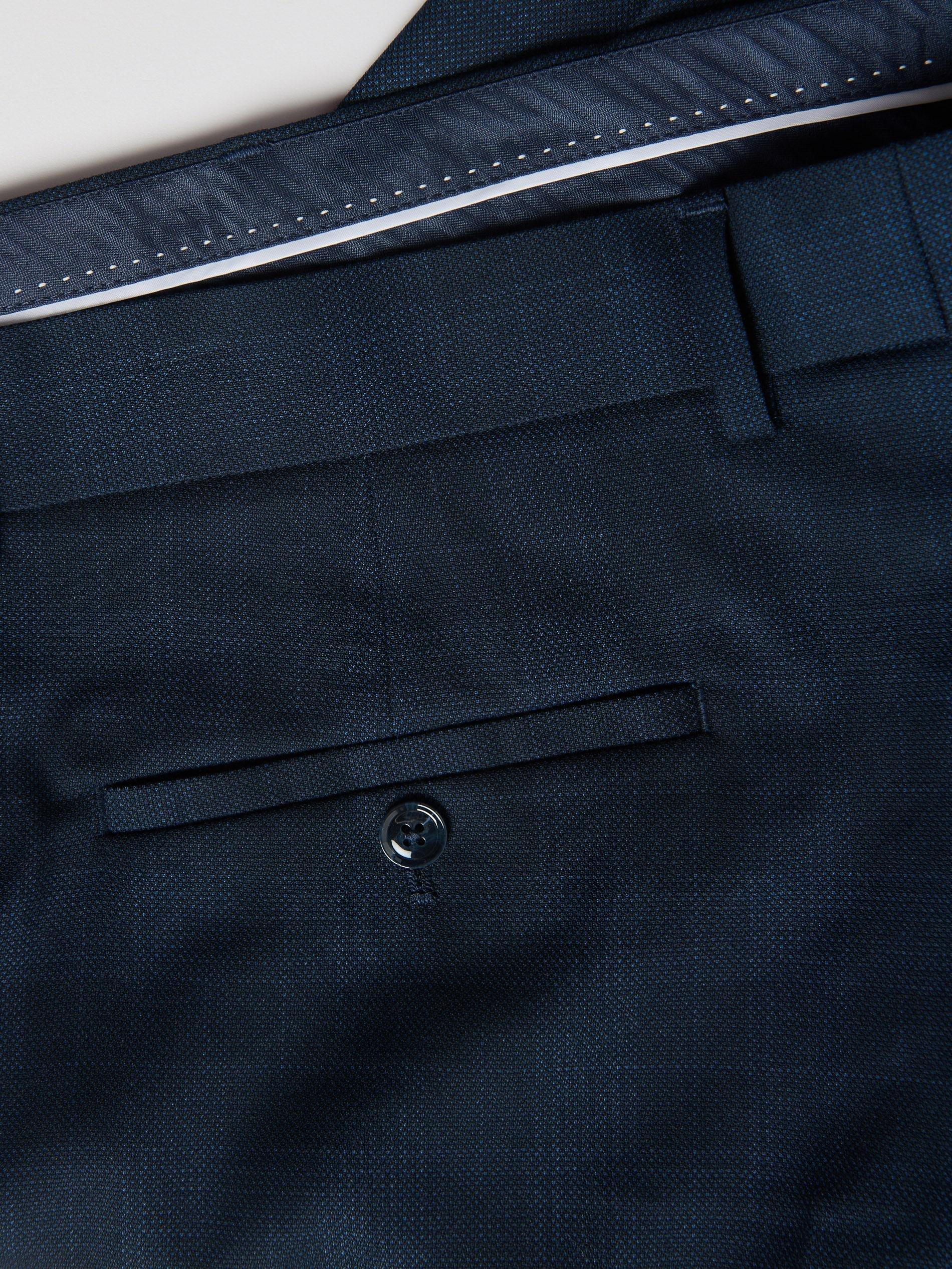Navy Slim Suit Trousers, Navy, large image number 5
