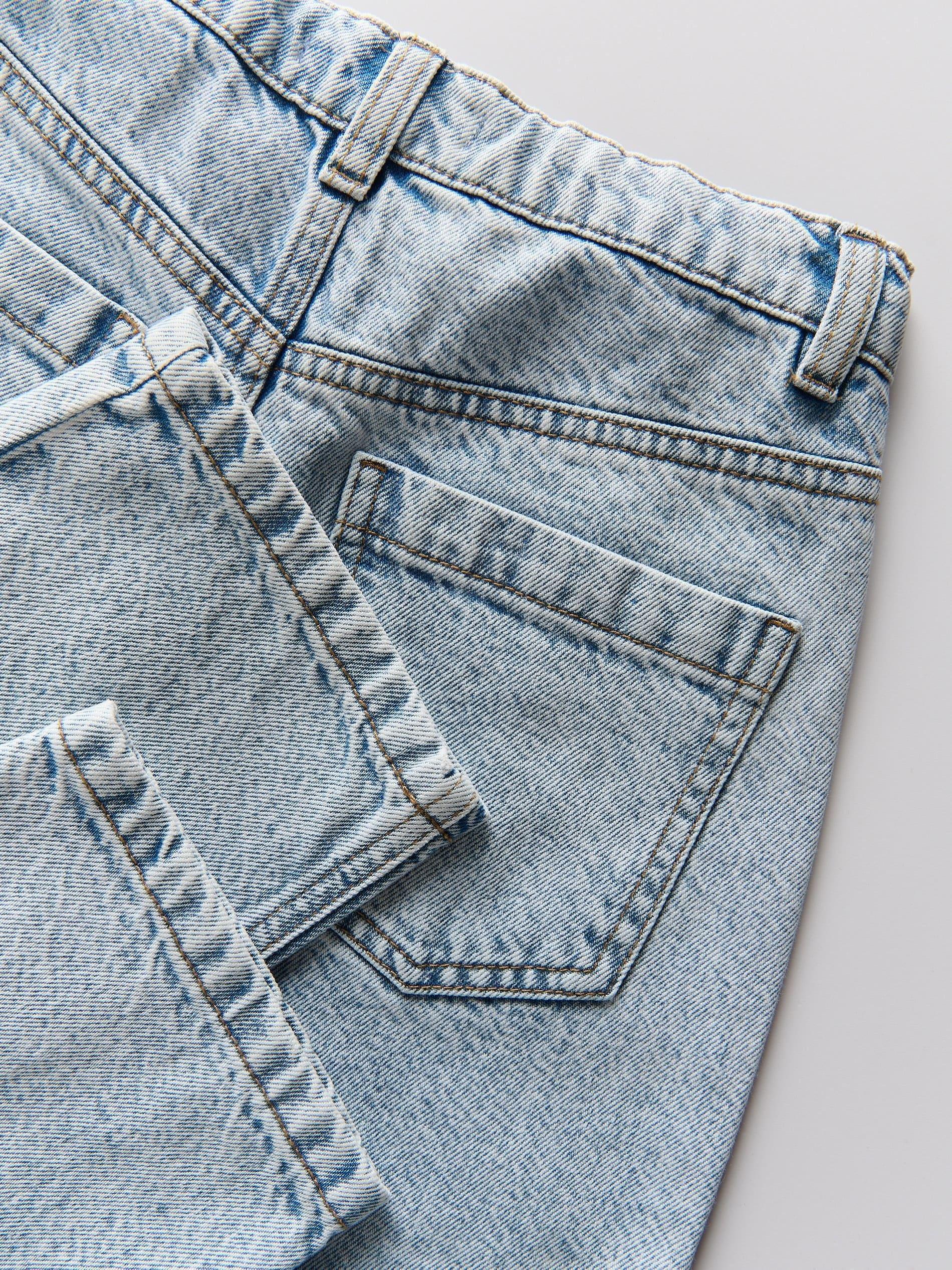 BLUE Mom fit jeans with 3D appliquأ©s, , large image number 4
