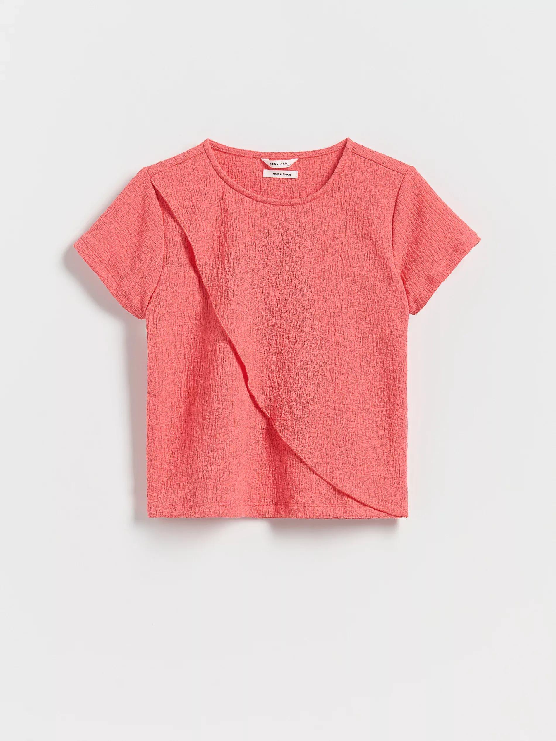 Orange Top With Asymmetrical Seam, Orange, large image number 0