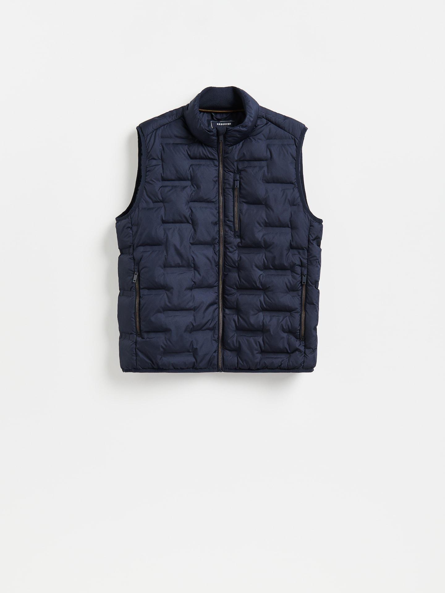Navy Quilted Vest, Navy, medium