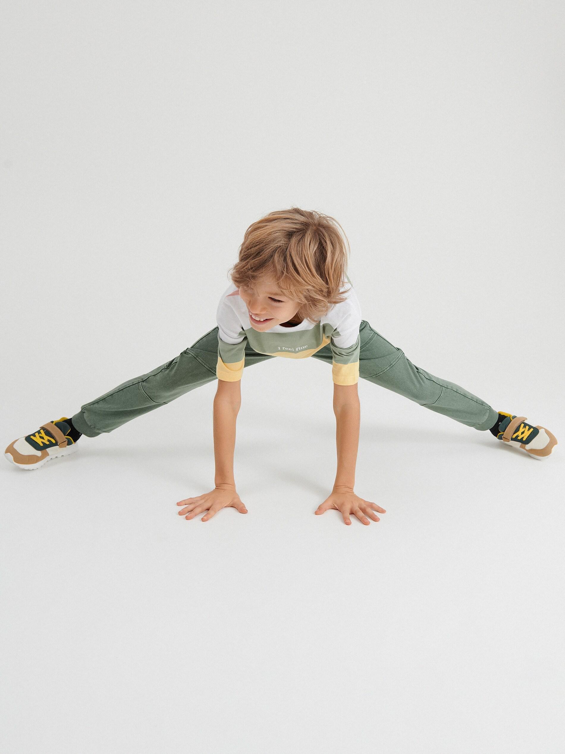 Light Green Sweatpants With Pockets, Kids Boy, , large image number 2