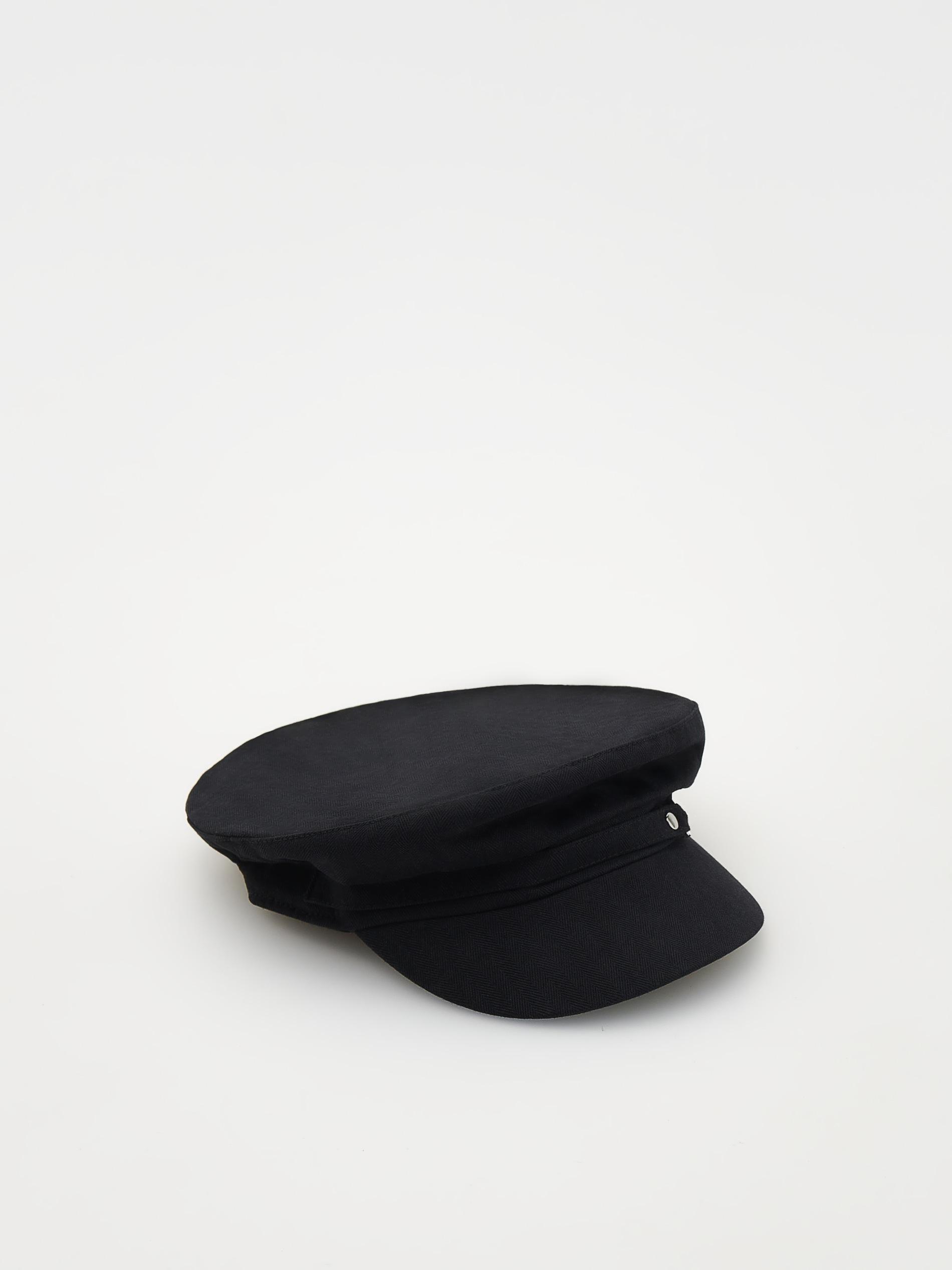 Black Peaked Cap, Kids Girls, , large image number 1