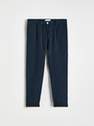 Reserved - Navy Viscose Chino Trousers
