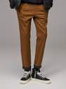 Reserved - Golden Brown Viscose Chino Trousers