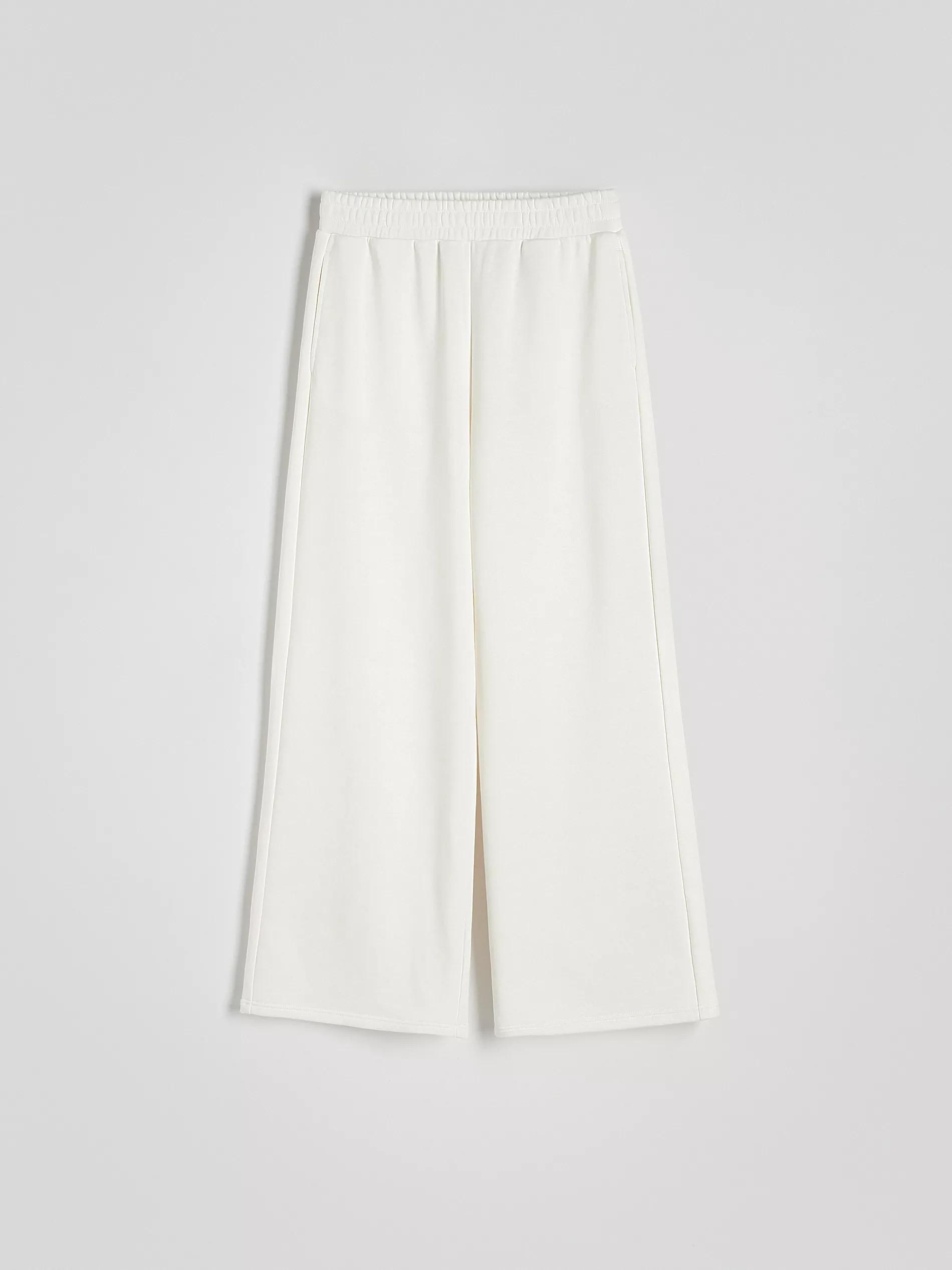 Cream Cotton Rich Sweatpants, , large image number 5