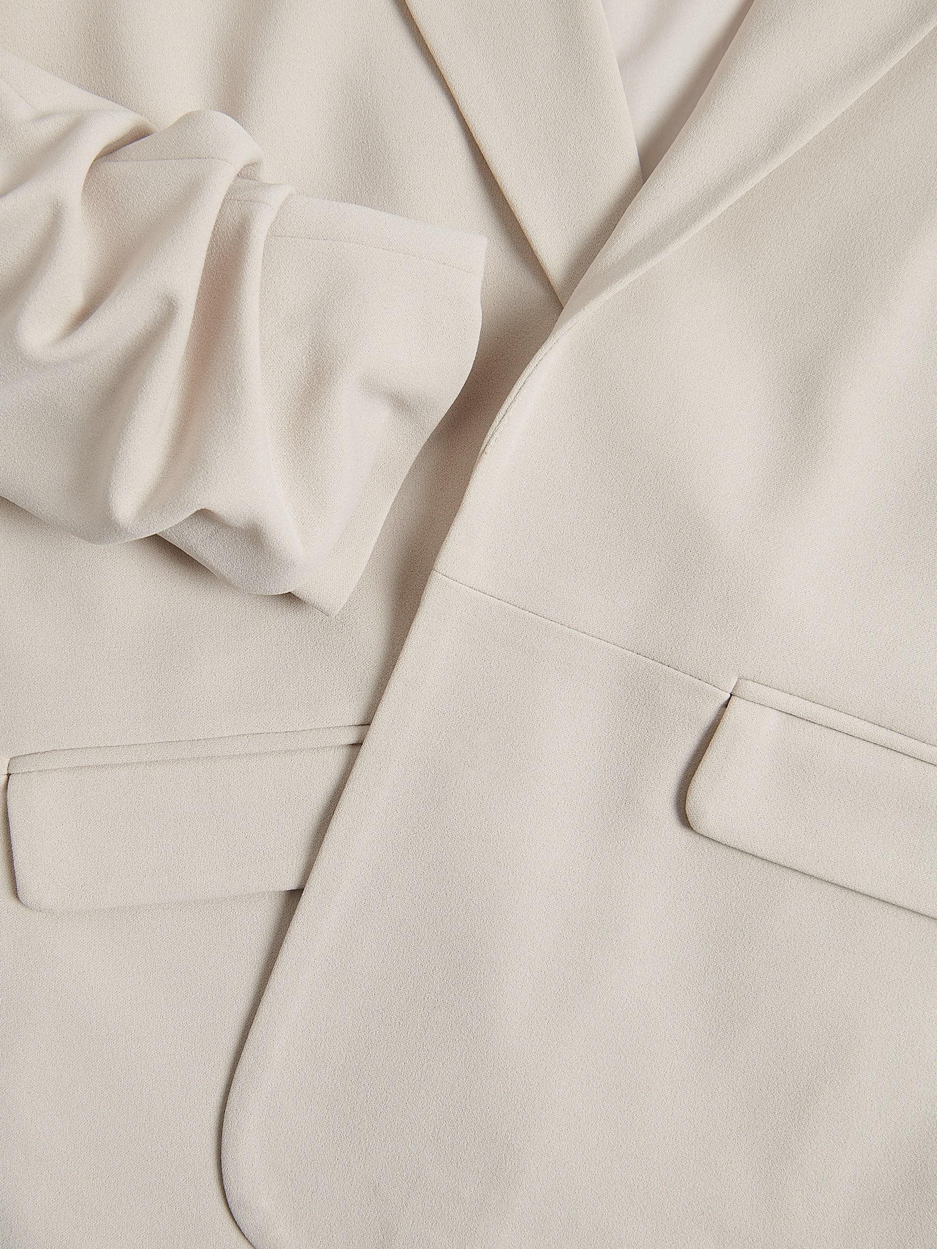 BEIGE Blazer with crinkled sleeves, , large image number 1