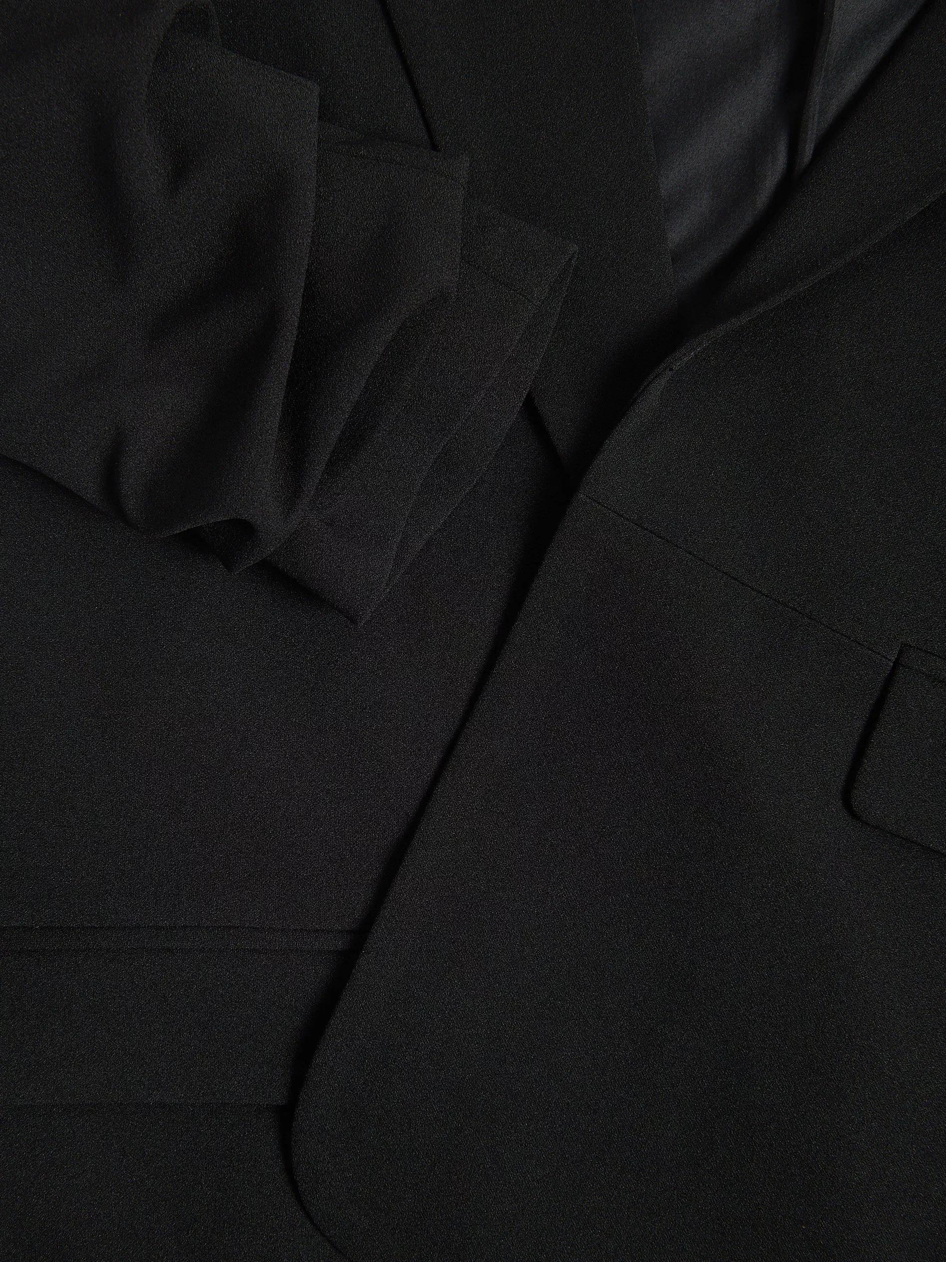 BLACK Blazer with crinkled sleeves, , large image number 1