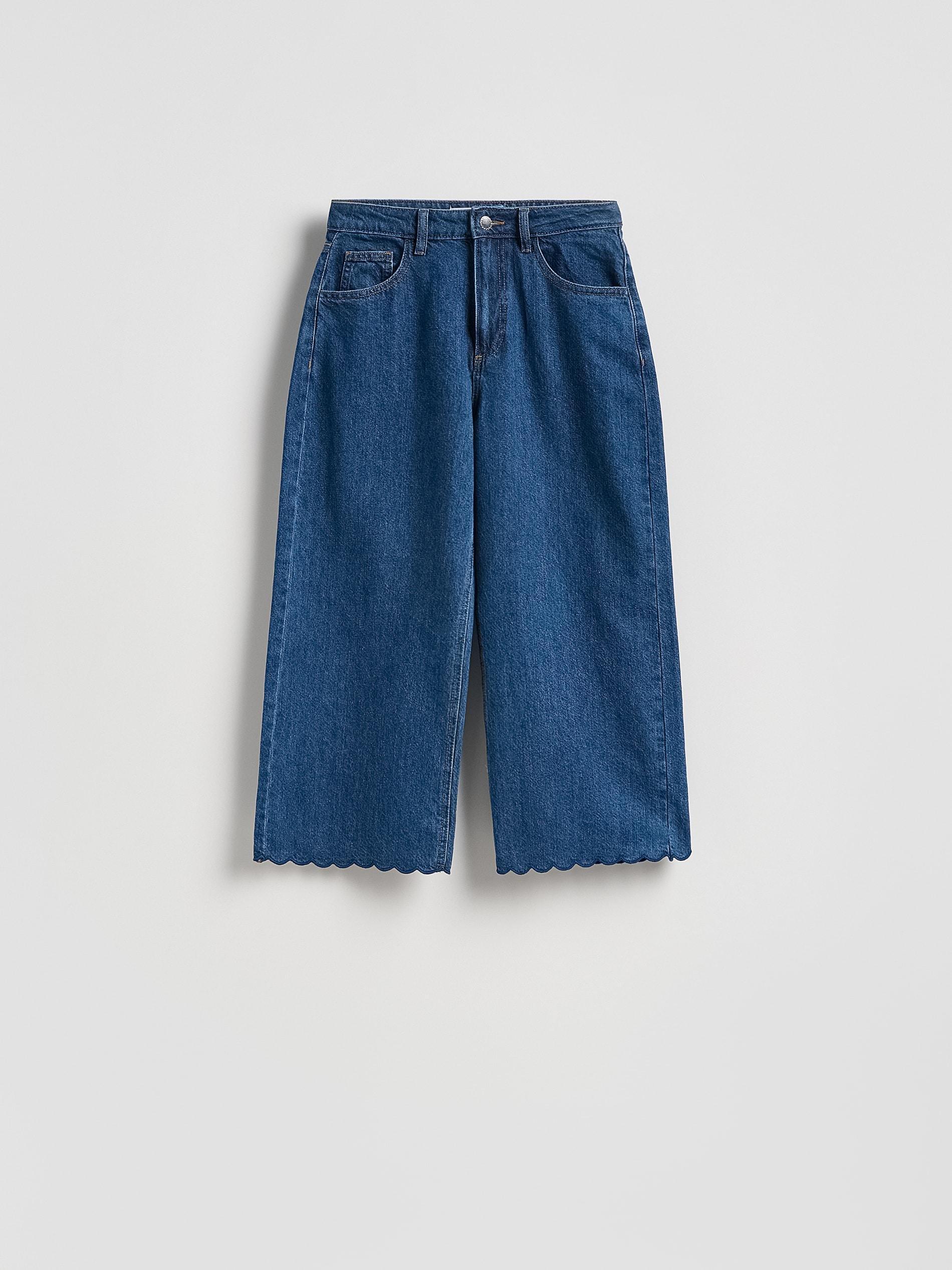 Blue Jeans Culotte Jeans, Blue, large image number 5