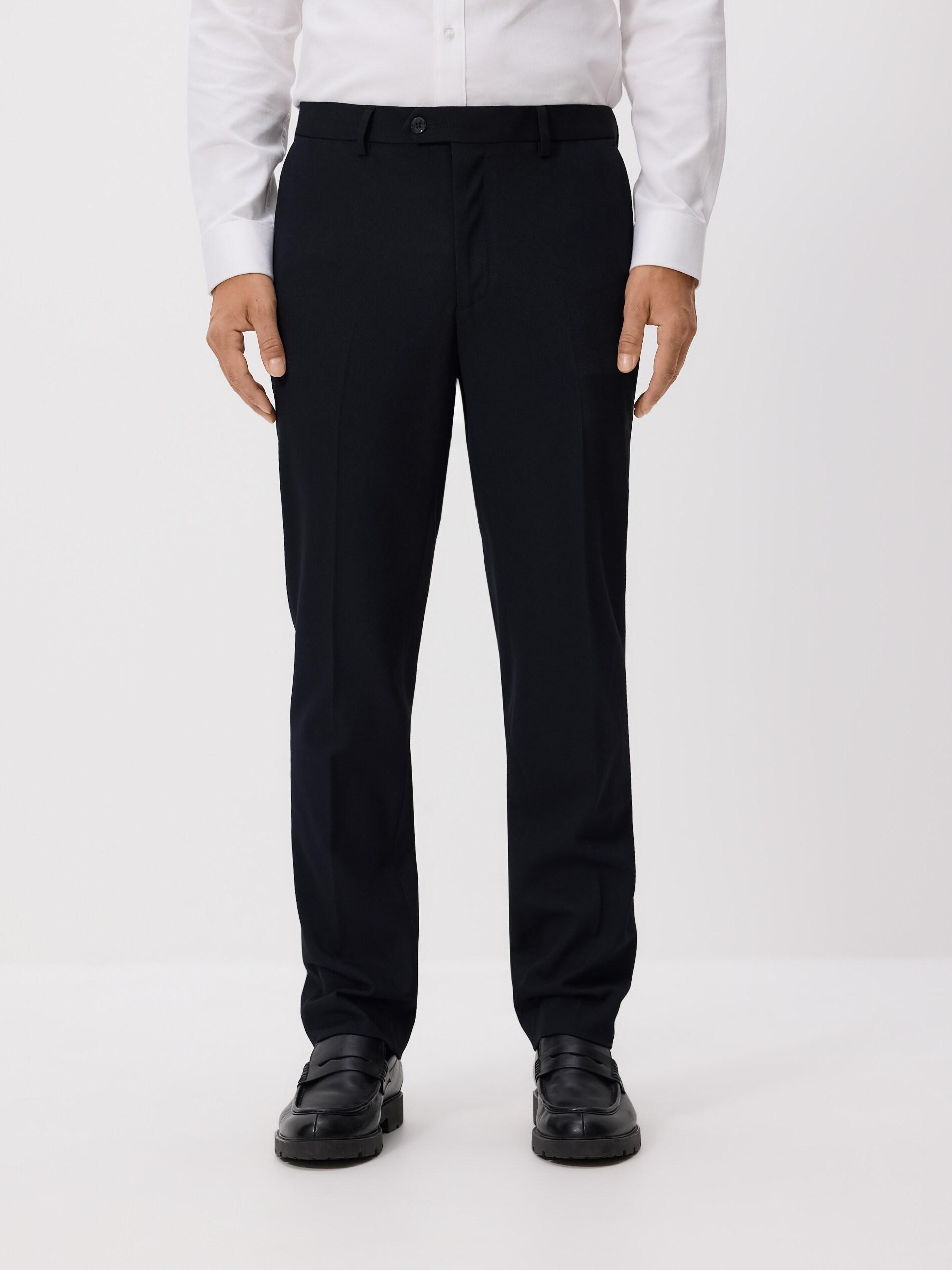 NAVY Suit trousers with viscose blend, Navy, medium