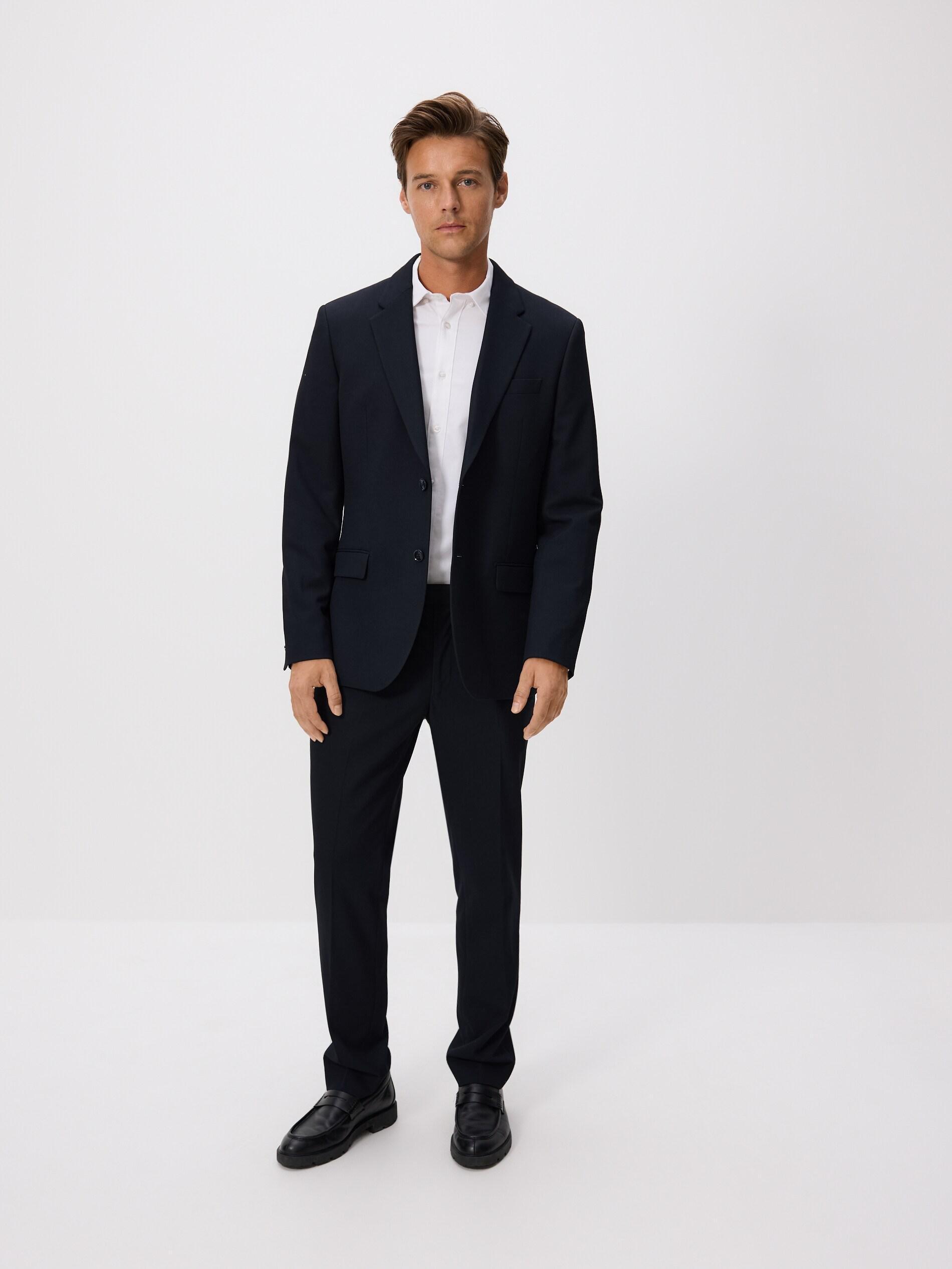 NAVY Suit trousers with viscose blend, Navy, large image number 1