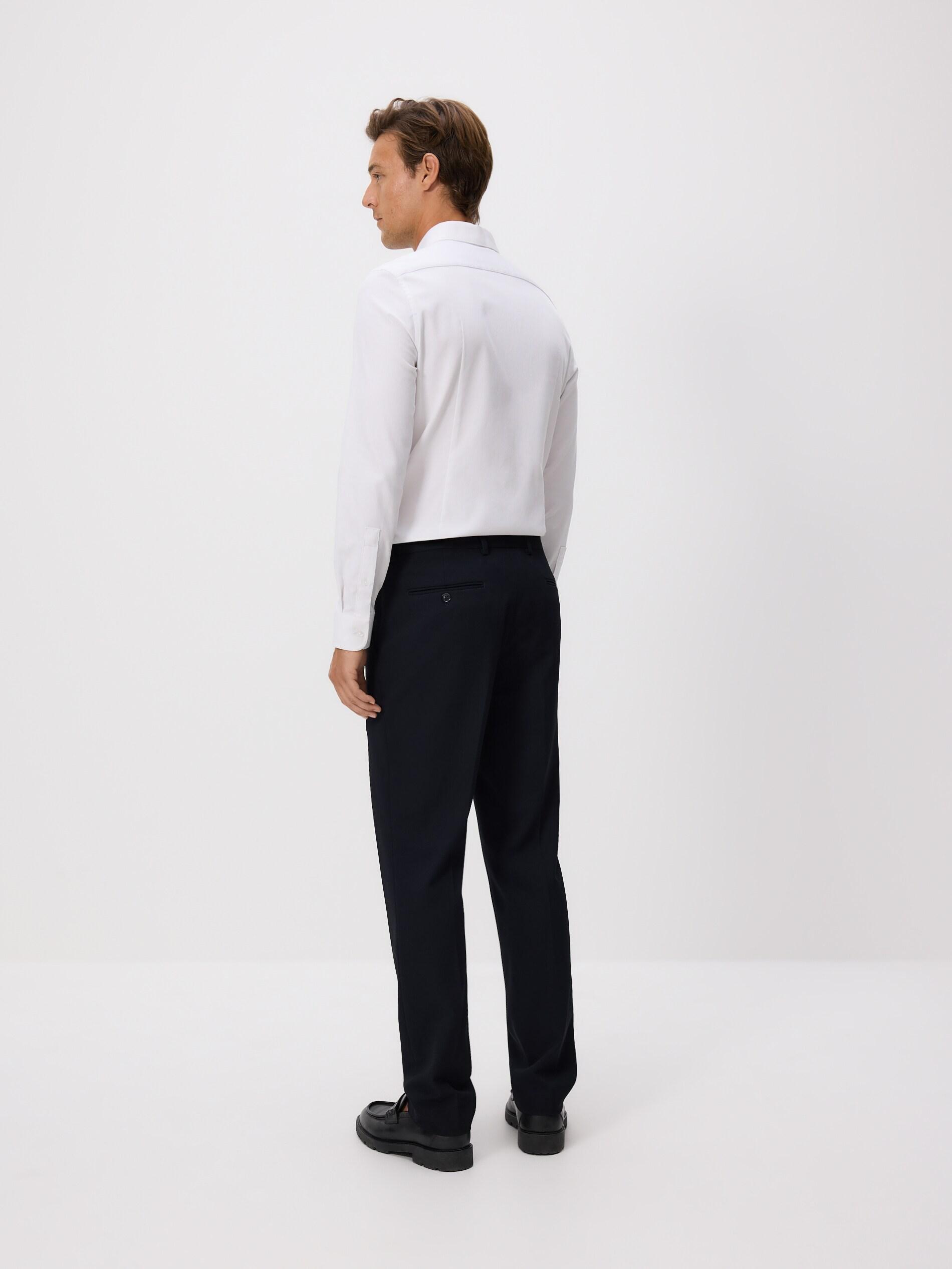 NAVY Suit trousers with viscose blend, Navy, medium