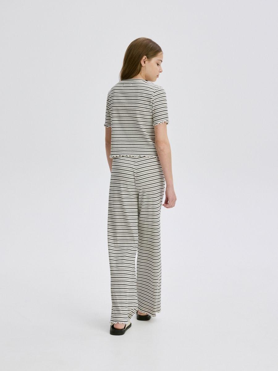 Cream Trousers, Kids Girl, , large image number 2