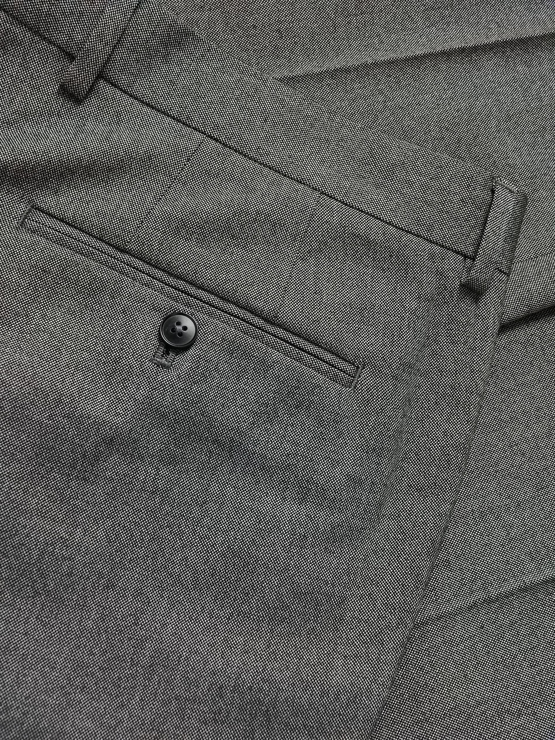 Black Suit Trousers With Pressed Crease, Black, large image number 4