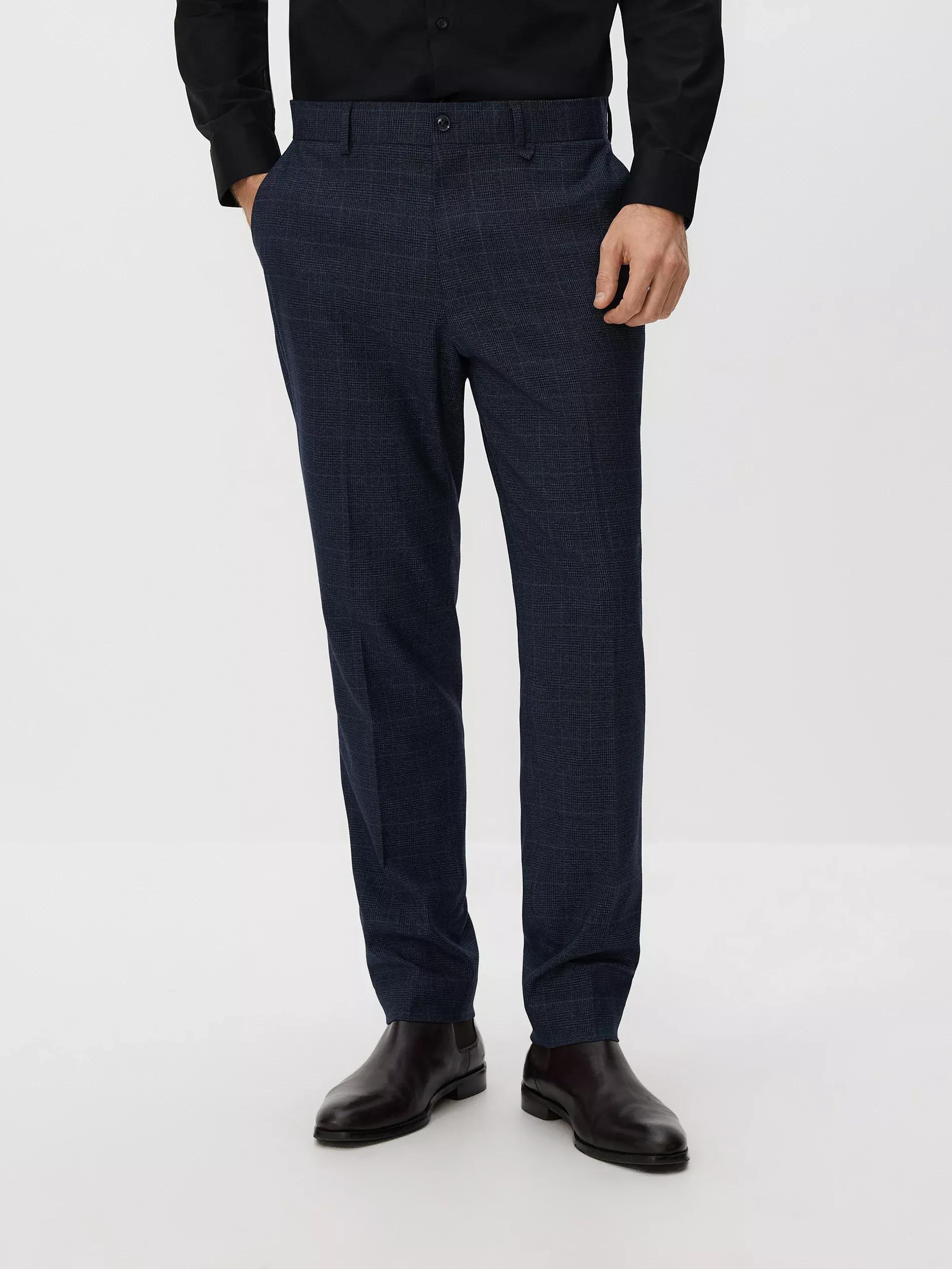 Navy Slim Fit Suit Trousers, Navy, large image number 0