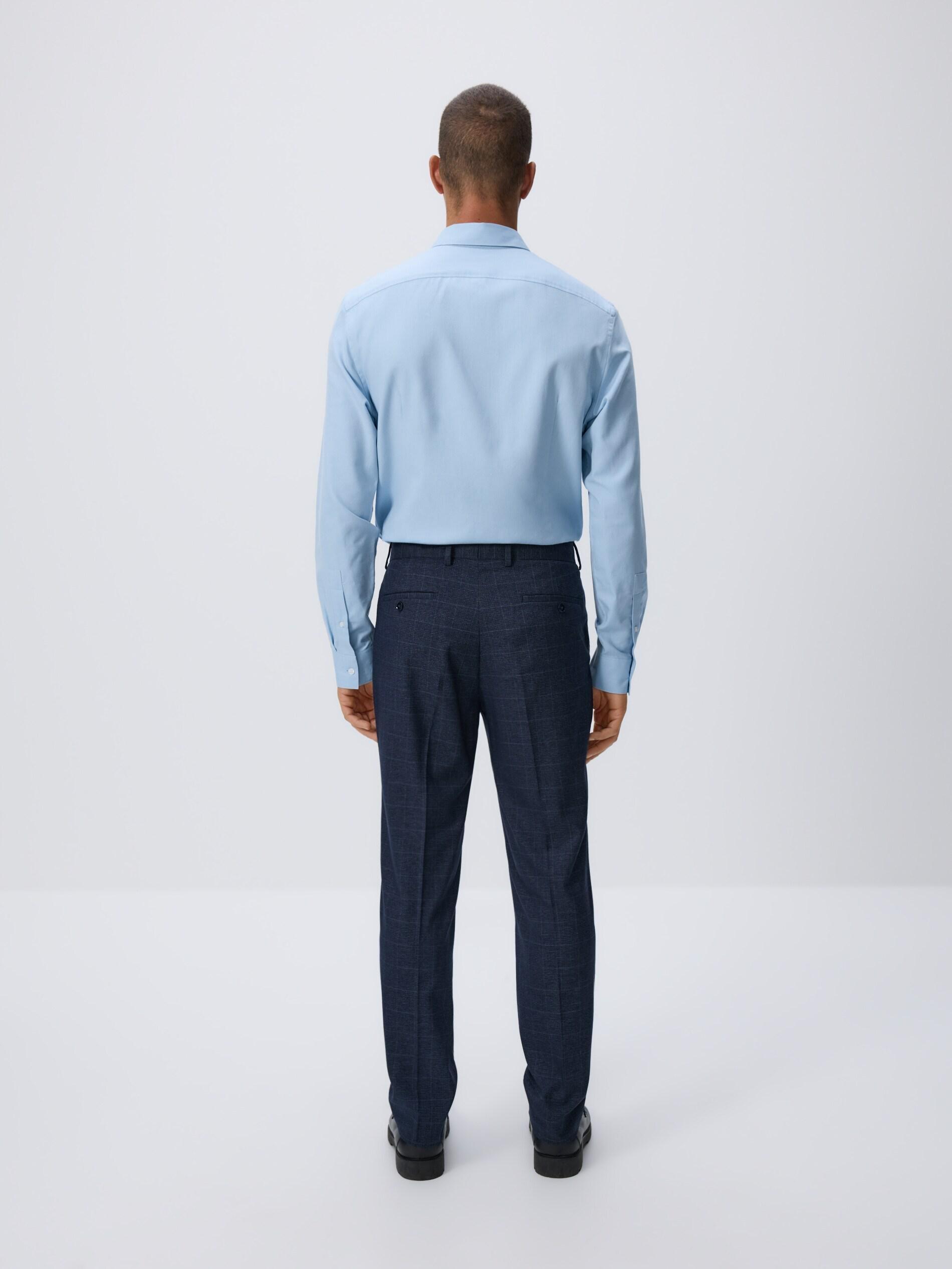 Navy Slim Fit Suit Trousers, Navy, large image number 2