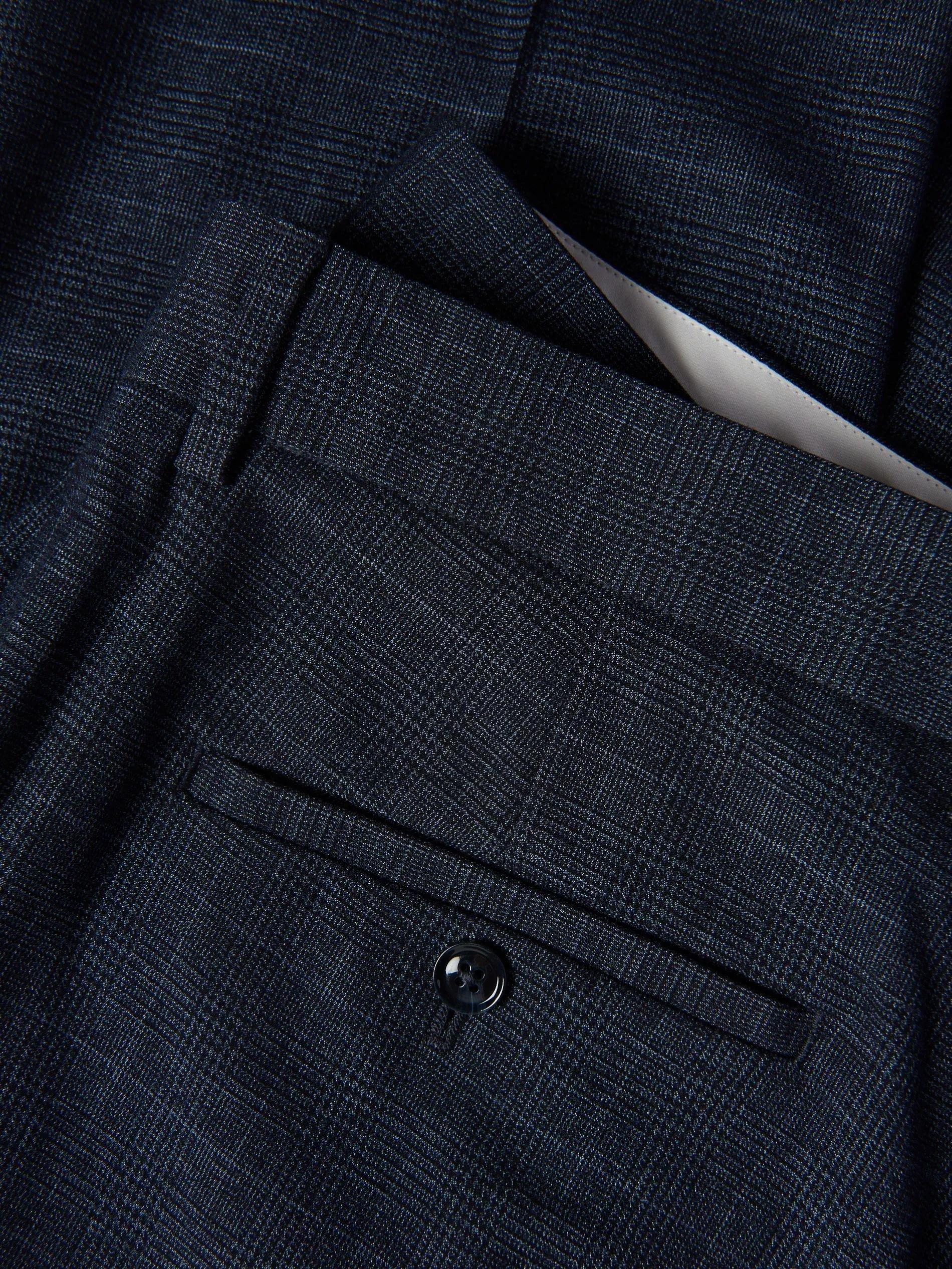 Navy Slim Fit Suit Trousers, Navy, large image number 5