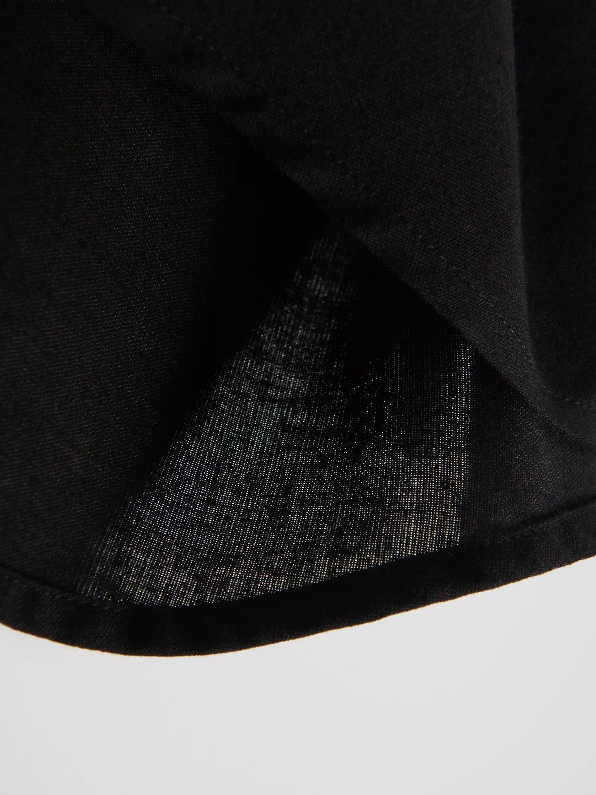 BLACK Regular fit shirt with linen blend, , large image number 3