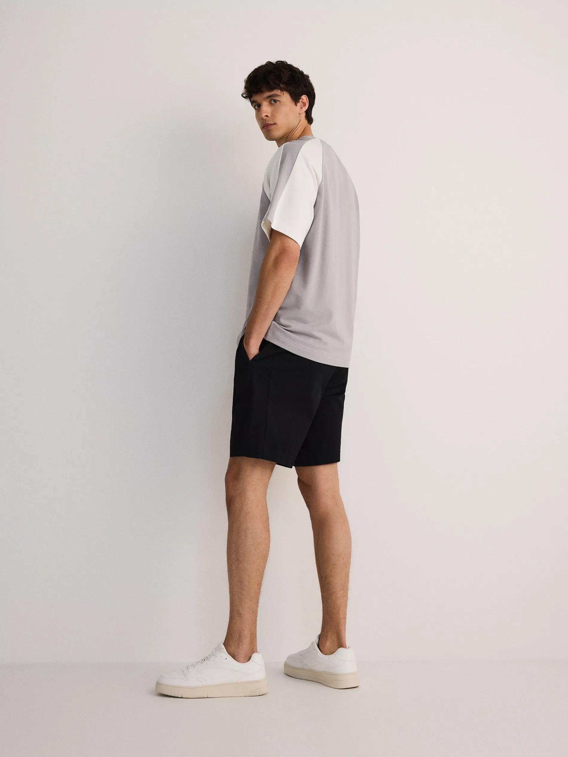 Grey Oversized T-Shirt With Raglan Sleeves, , large image number 4