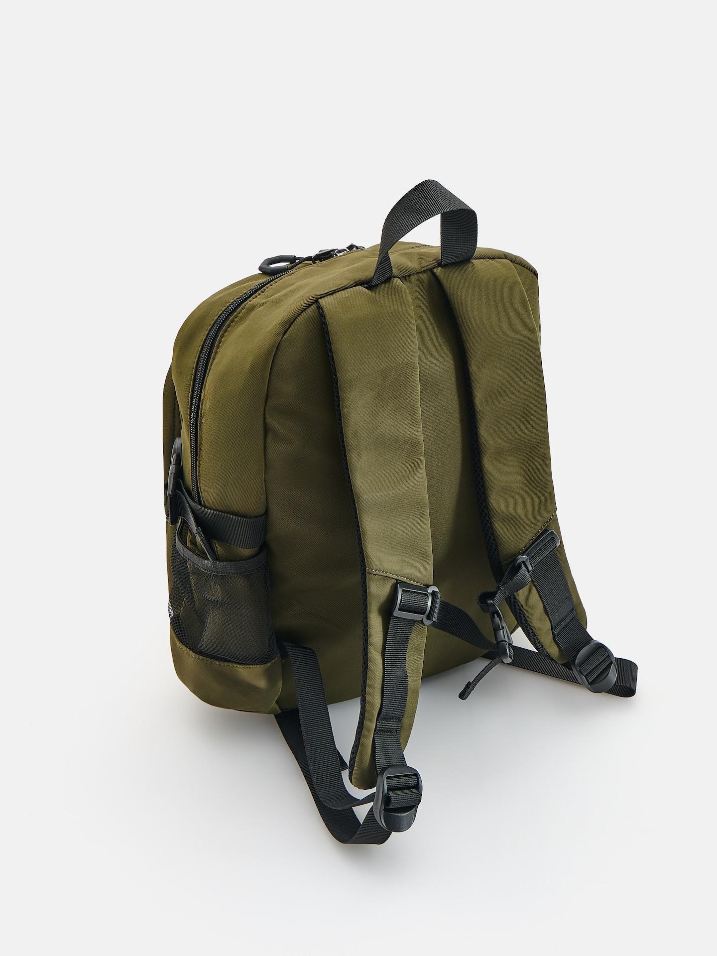 Green Backpack With Pendant, Green, medium