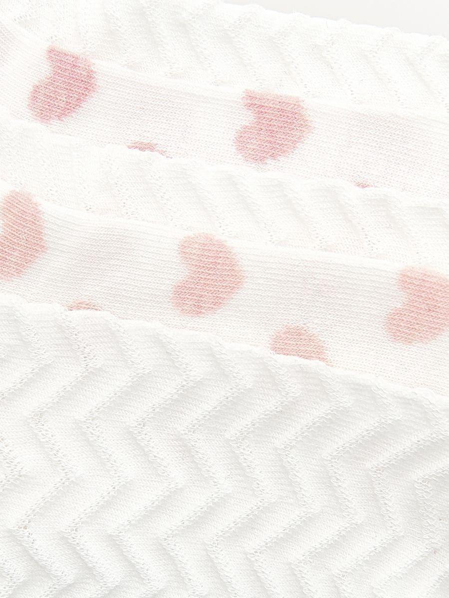 Nude Patterned Socks Set Of 5, Kids Girl, , large image number 1