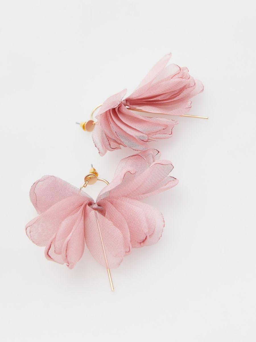Pink Earrings, Pink, large image number 1