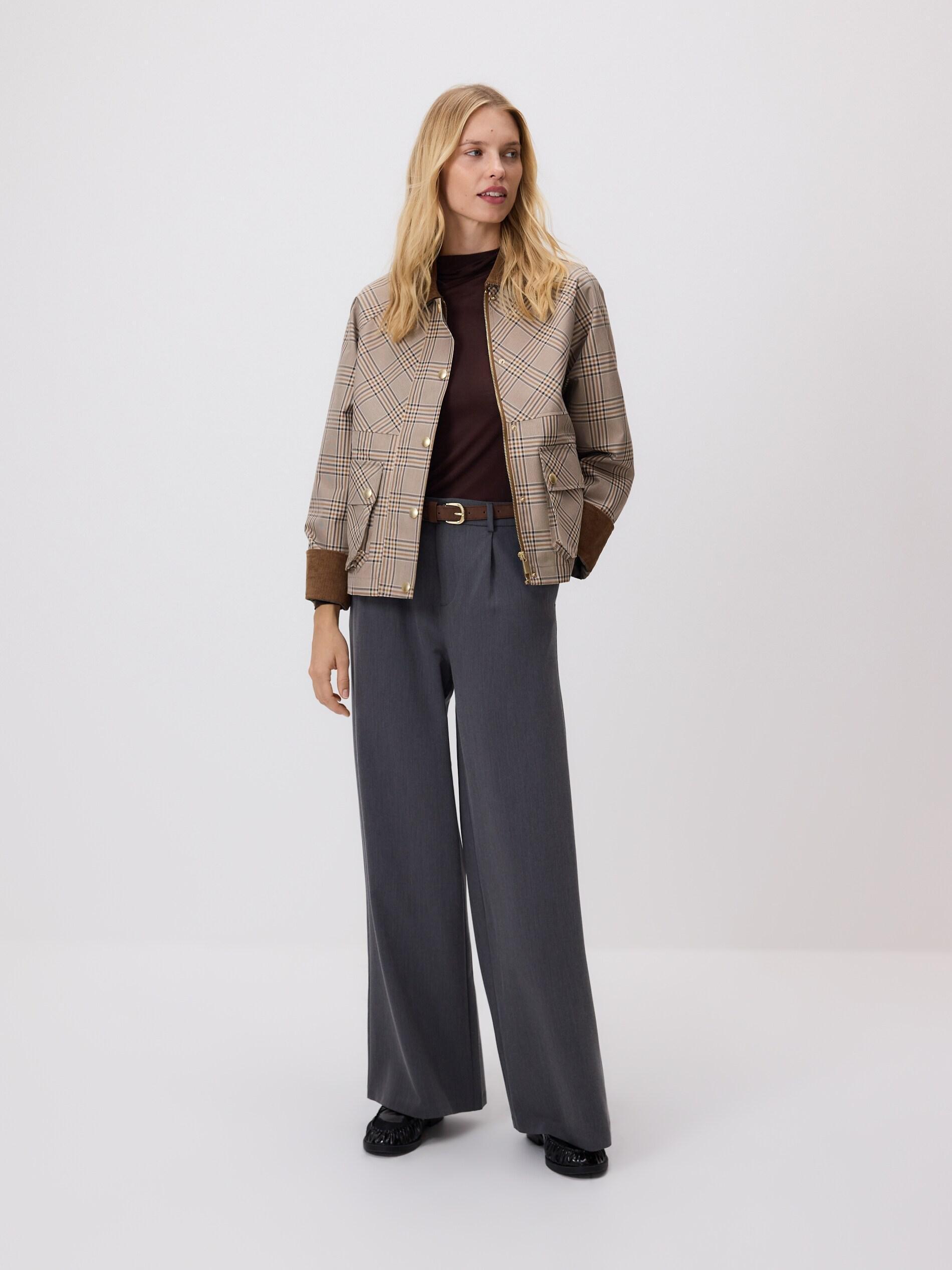 Grey Loose Trousers With Belt, Grey, large image number 2