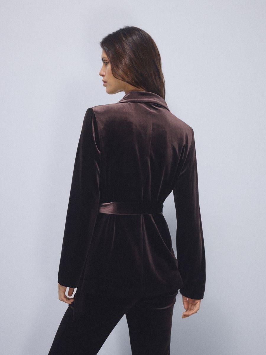 Brown Blazer, Brown, medium