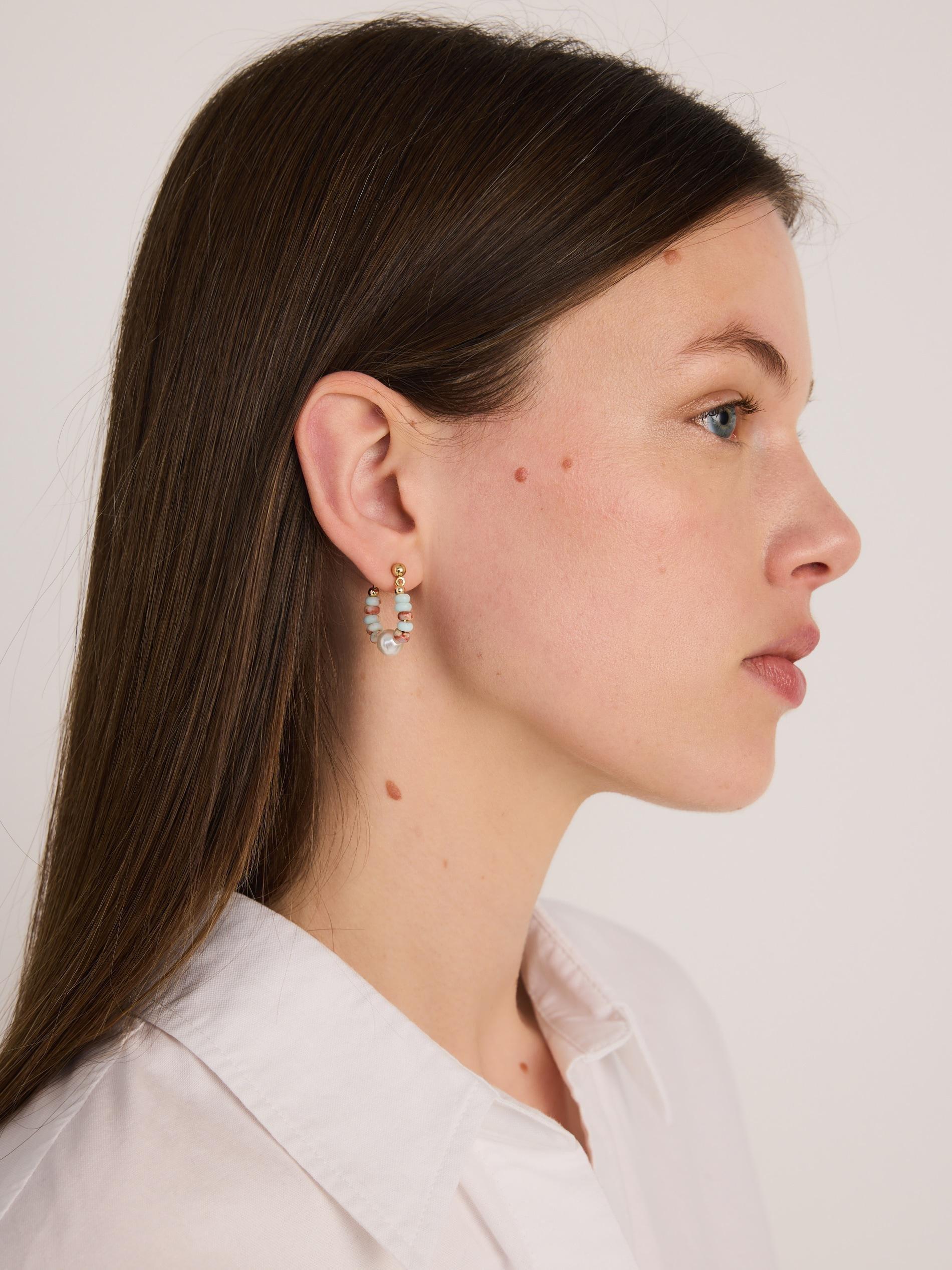 Gold Earrings Set, Golden, large image number 3