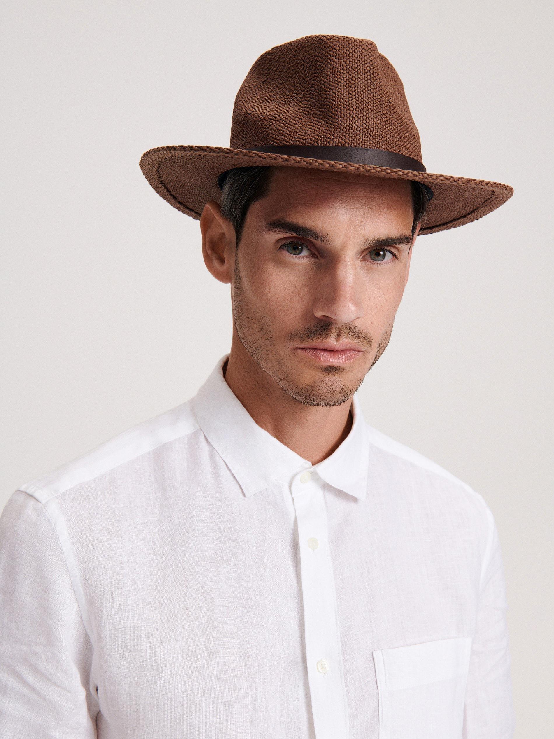 Brown Banded Hat, , large image number 1