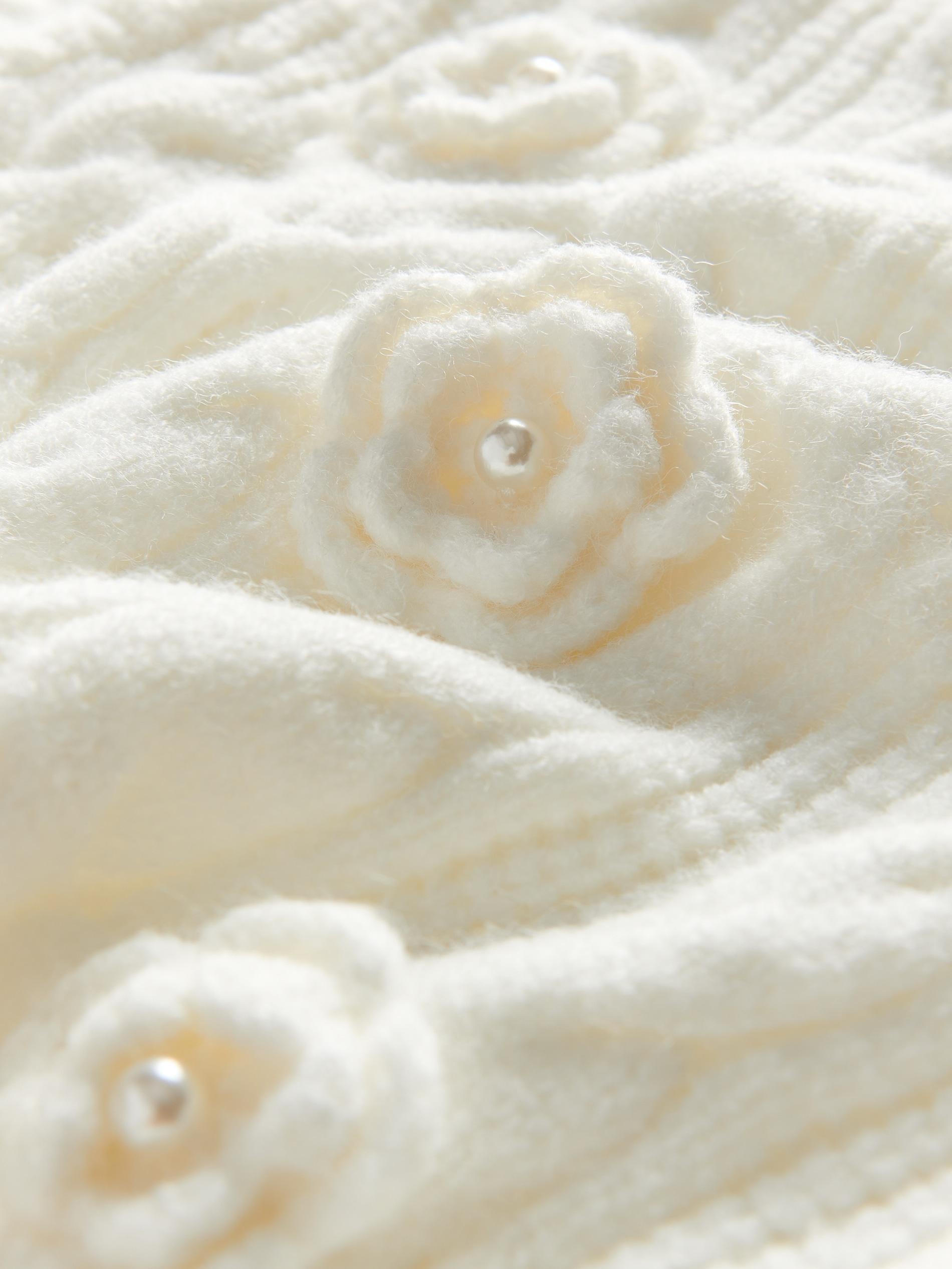 Cream Sweater With Pearls, , large image number 5
