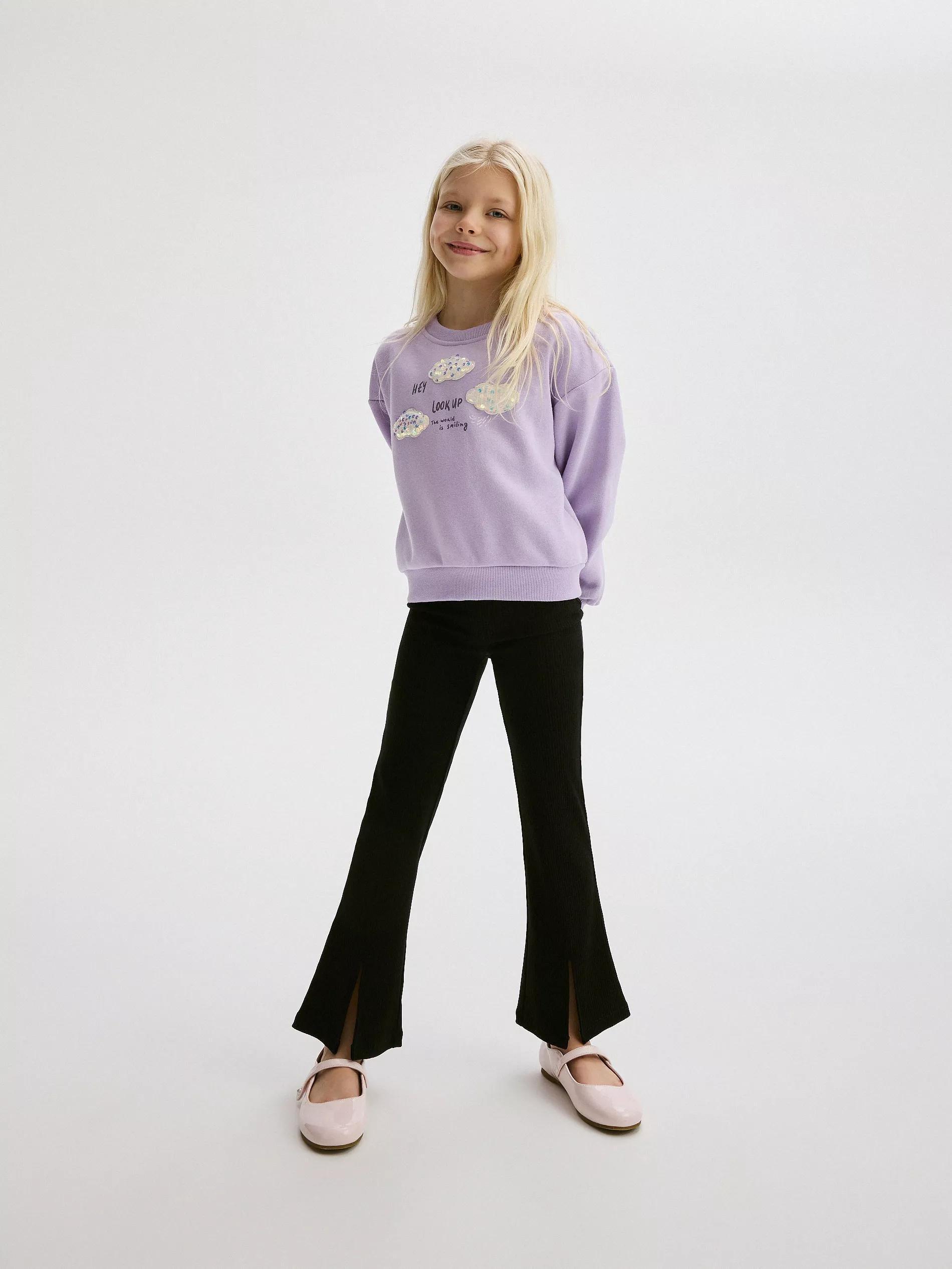 Black Flared Tight, , large image number 4