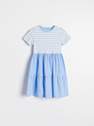 Reserved - Pale Blue Striped Dress, Kids Girls