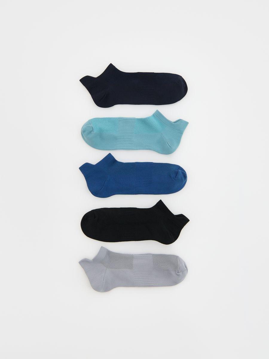 Blue Socks, 5-Pack, , medium