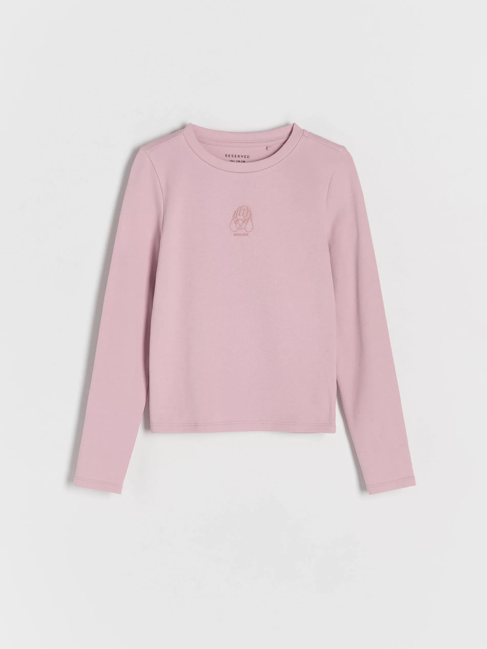Pink Long-Sleeved Shirt With Applique, , large image number 2