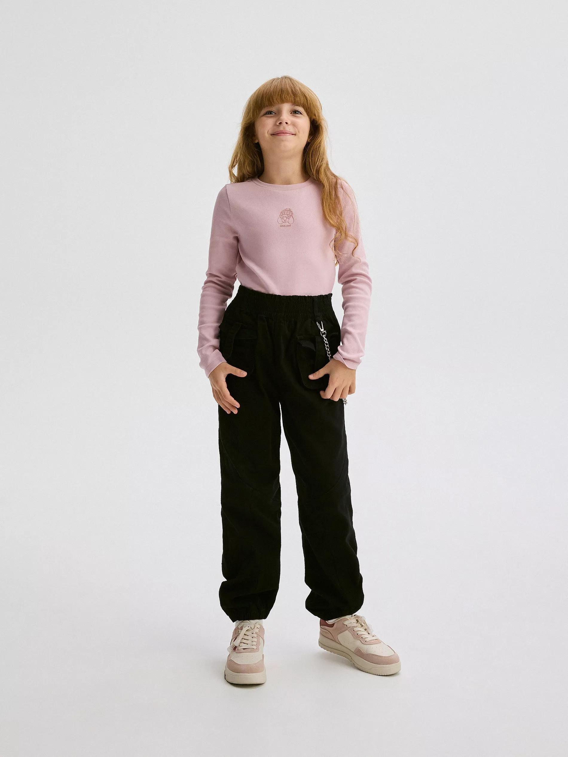 Pink Long-Sleeved Shirt With Applique, , large image number 4