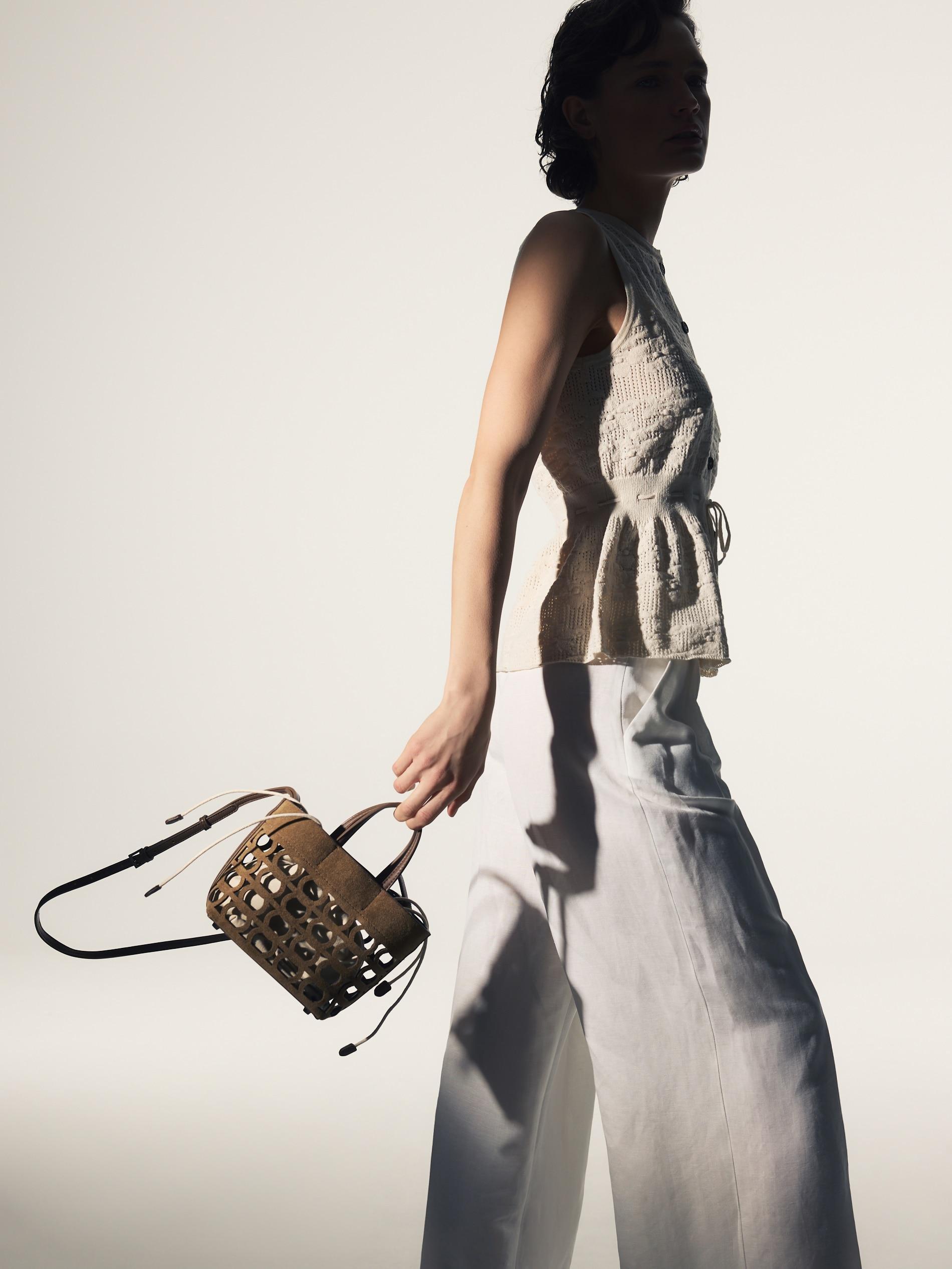 Brown Shoulder Bag, Brown, large image number 4