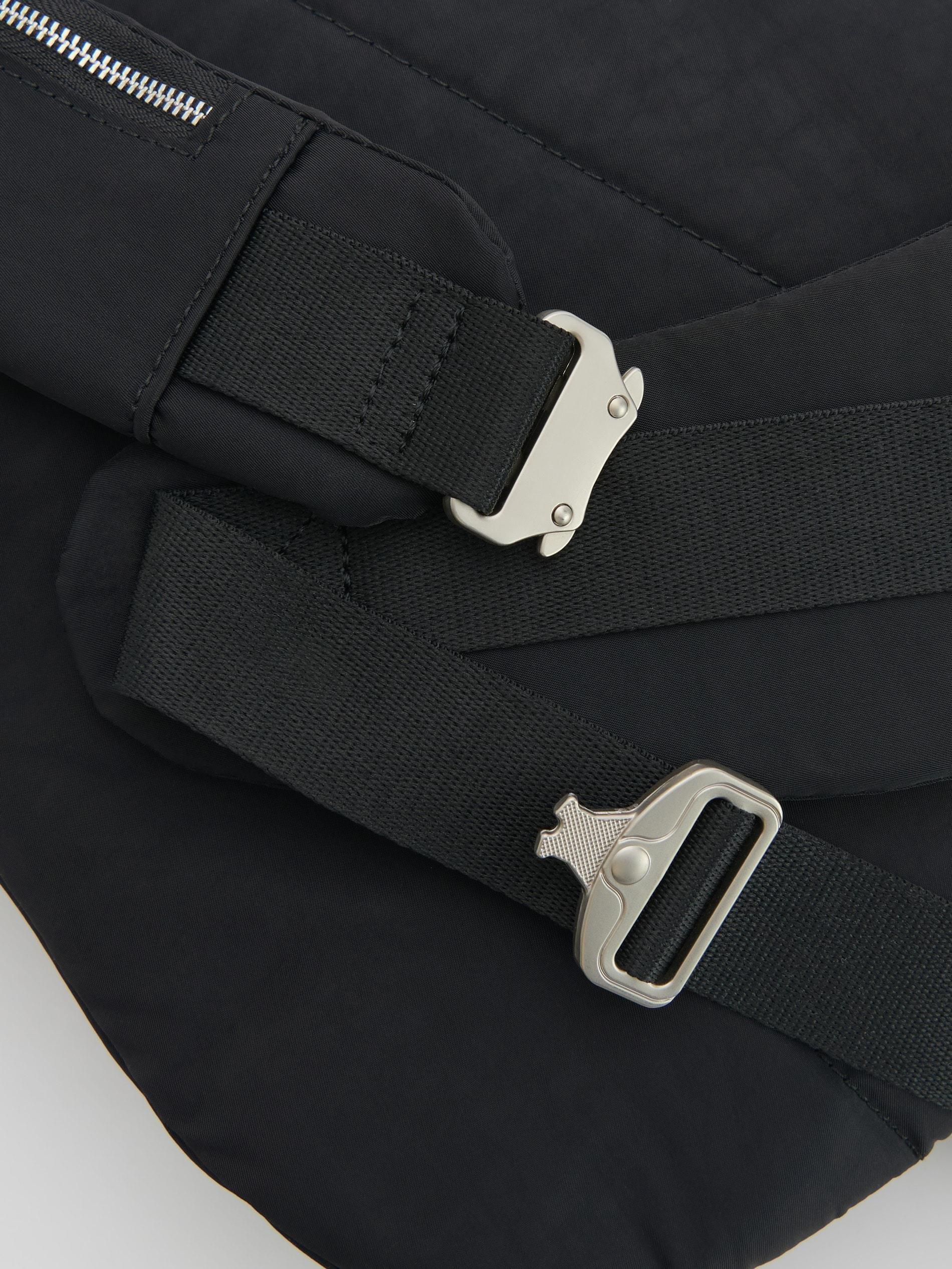 Black One Shoulder Backpack, Black, large image number 3