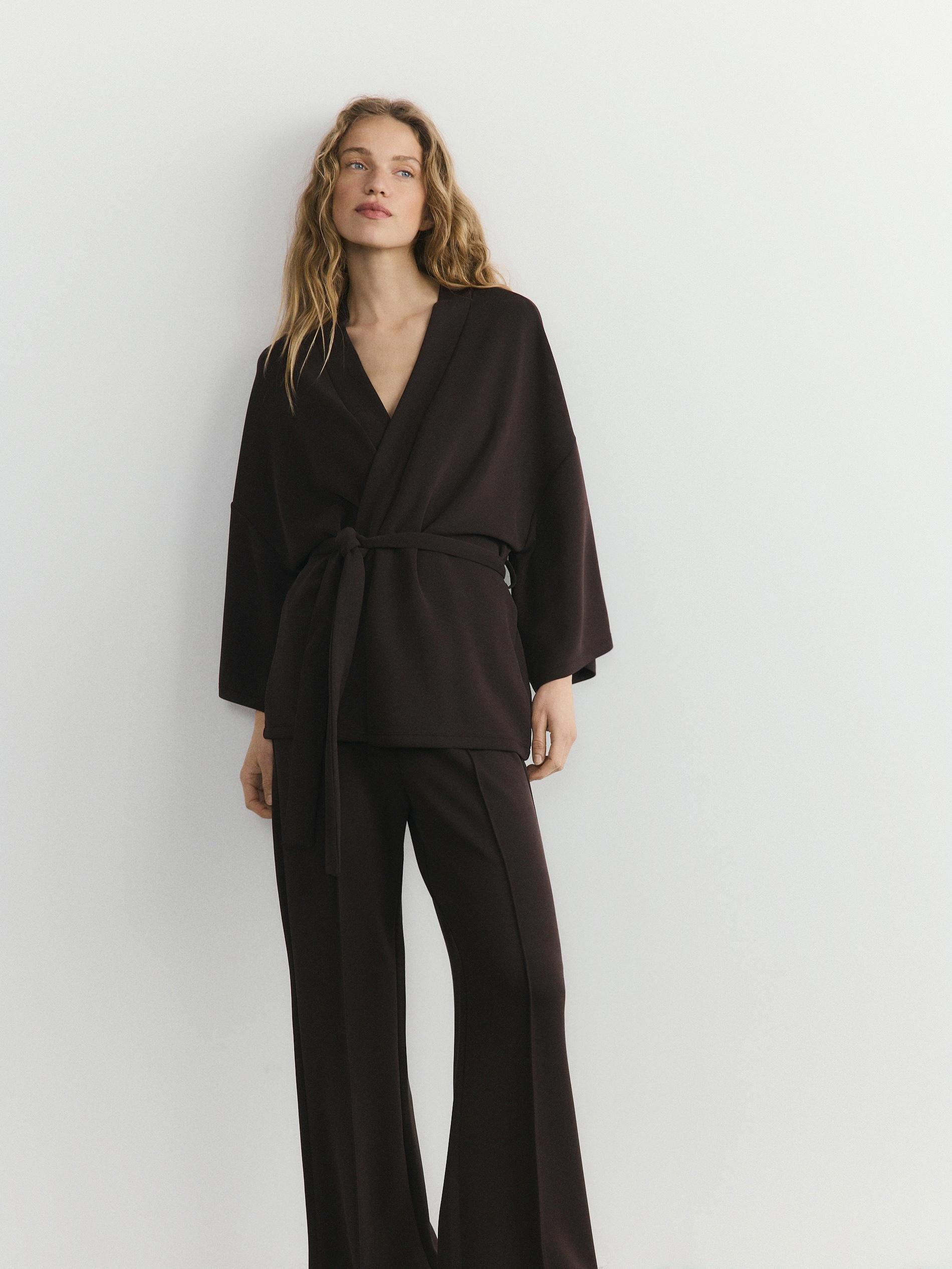 Beige Slim Fit Blazer, Brown, medium