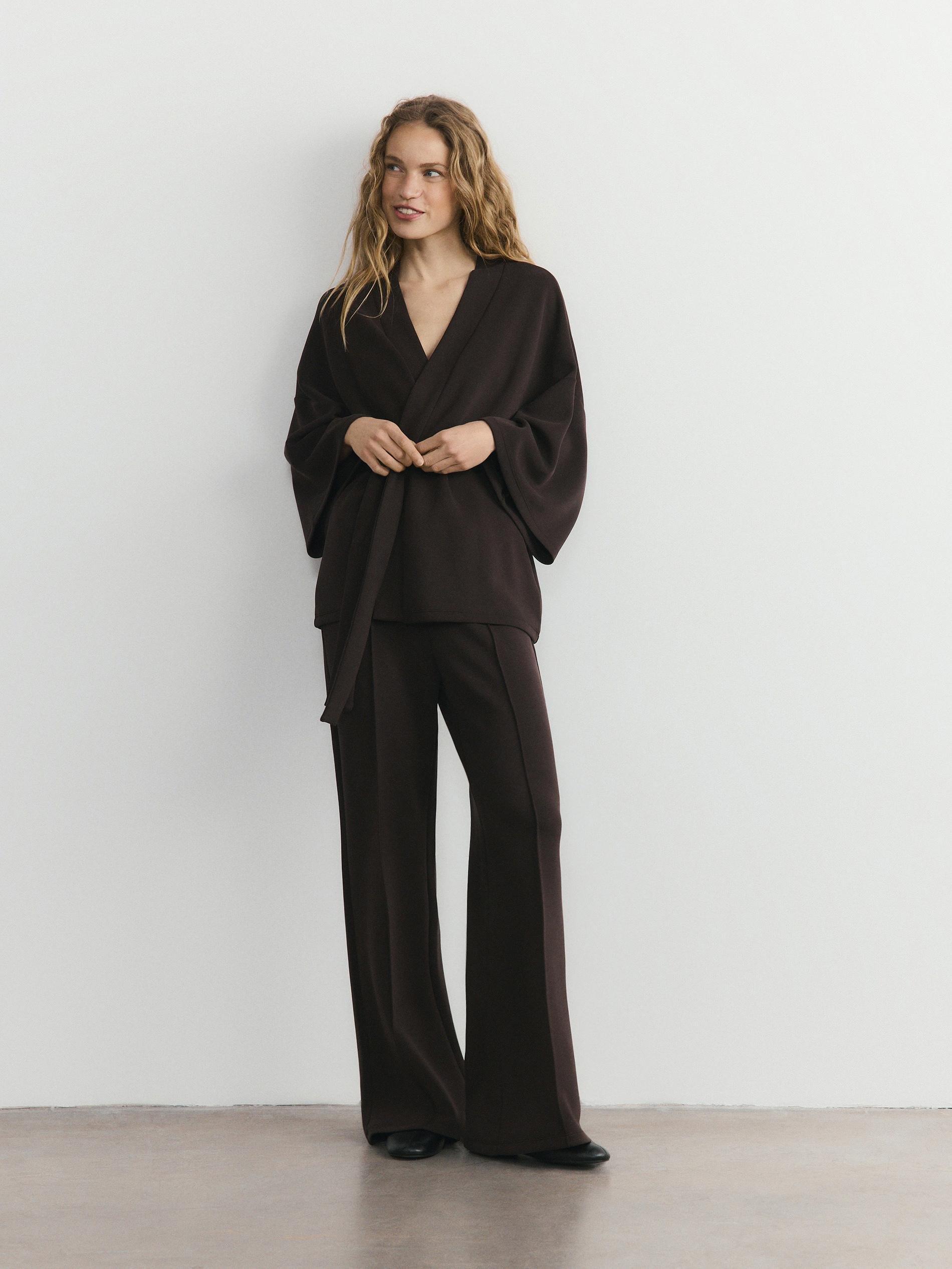 Beige Slim Fit Blazer, Brown, large image number 2