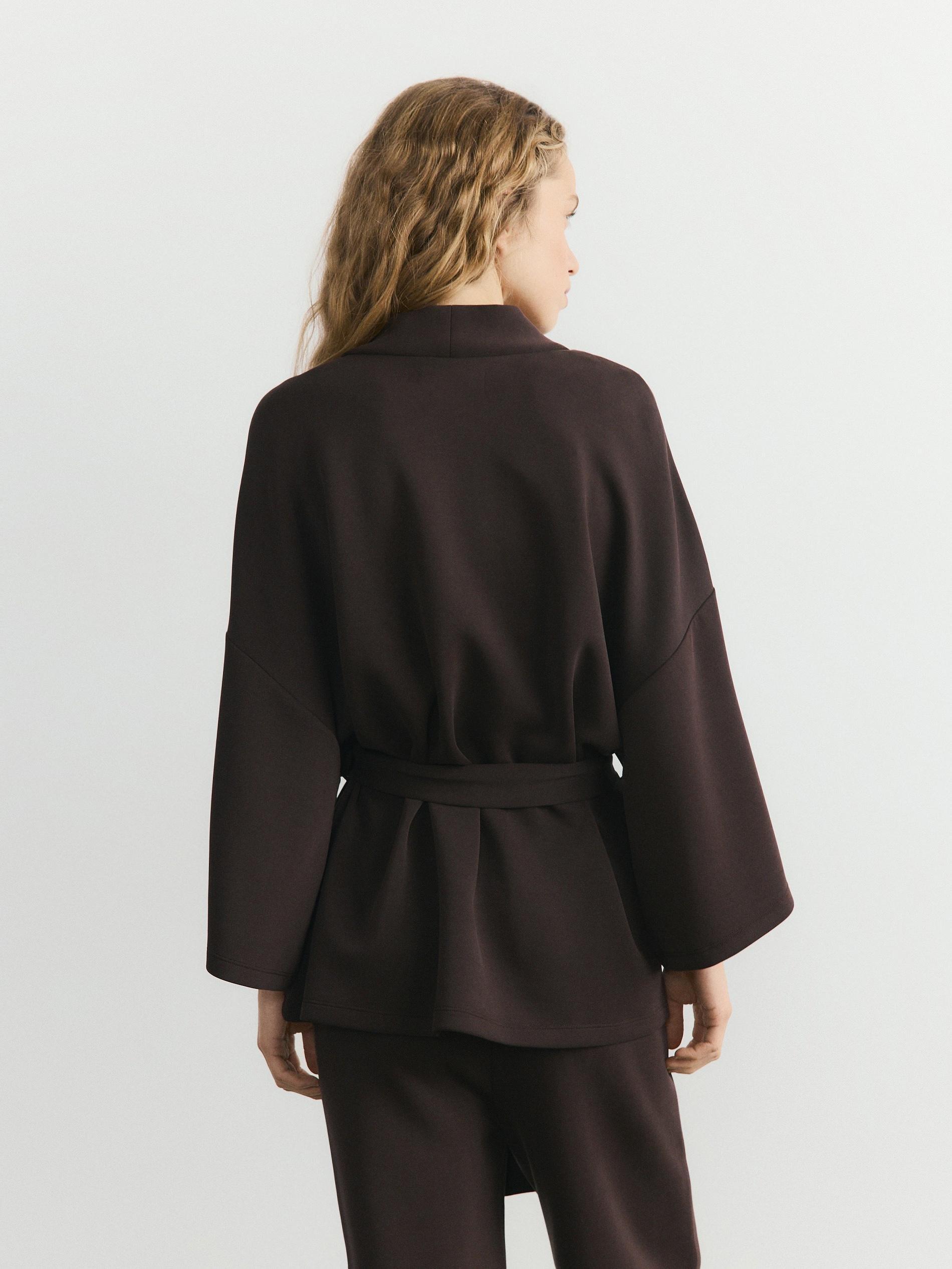 Beige Slim Fit Blazer, Brown, large image number 3