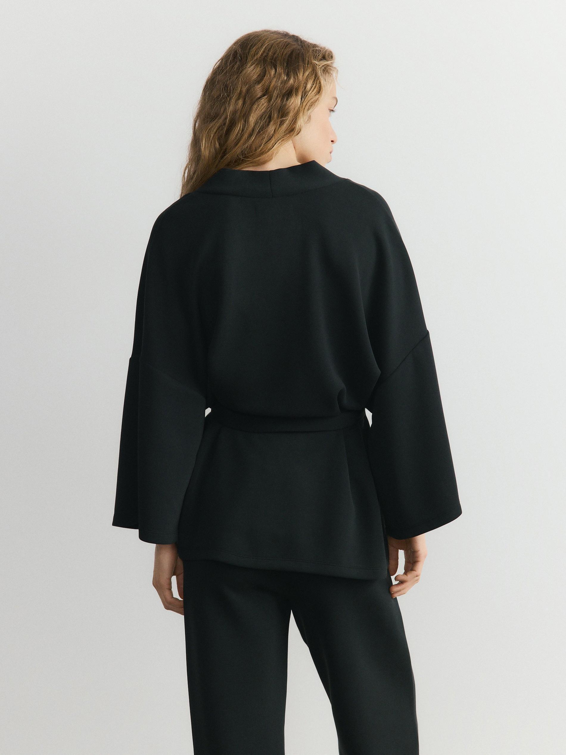 Black Bomber Jacket, Black, large image number 1