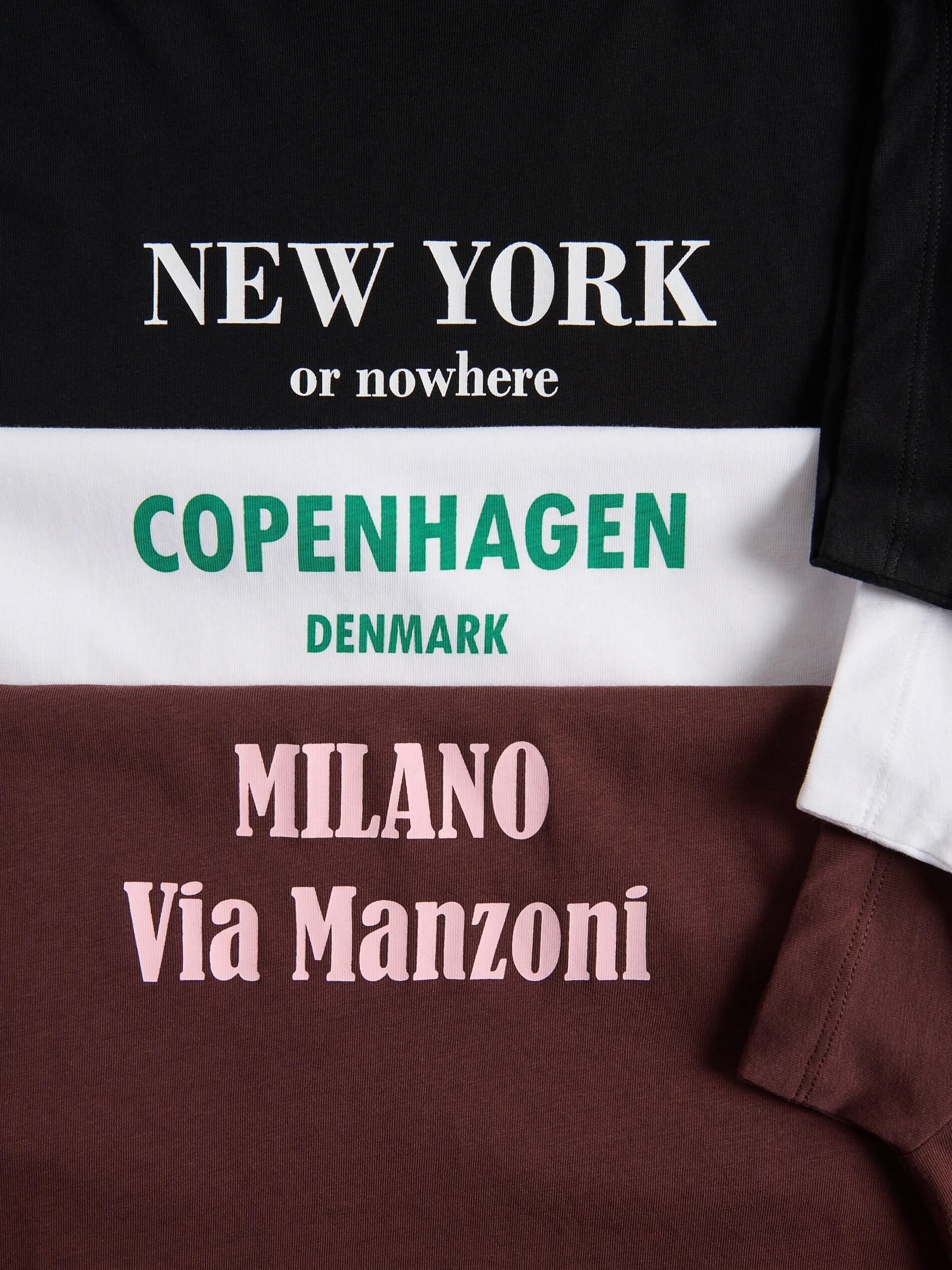 WHITE T-shirt with print, 7401_00C            , medium