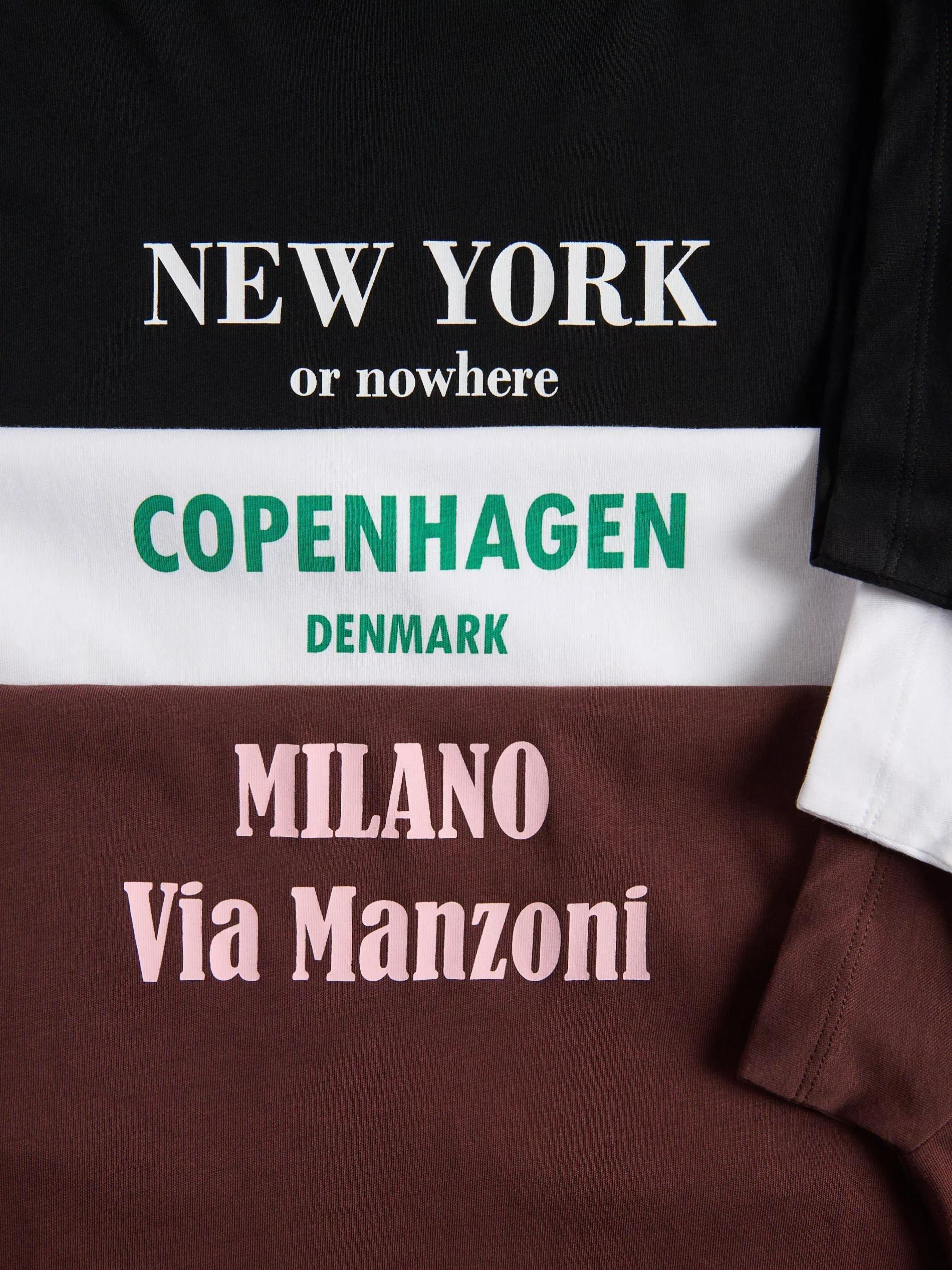 Brown T-Shirt With Print, , large image number 1