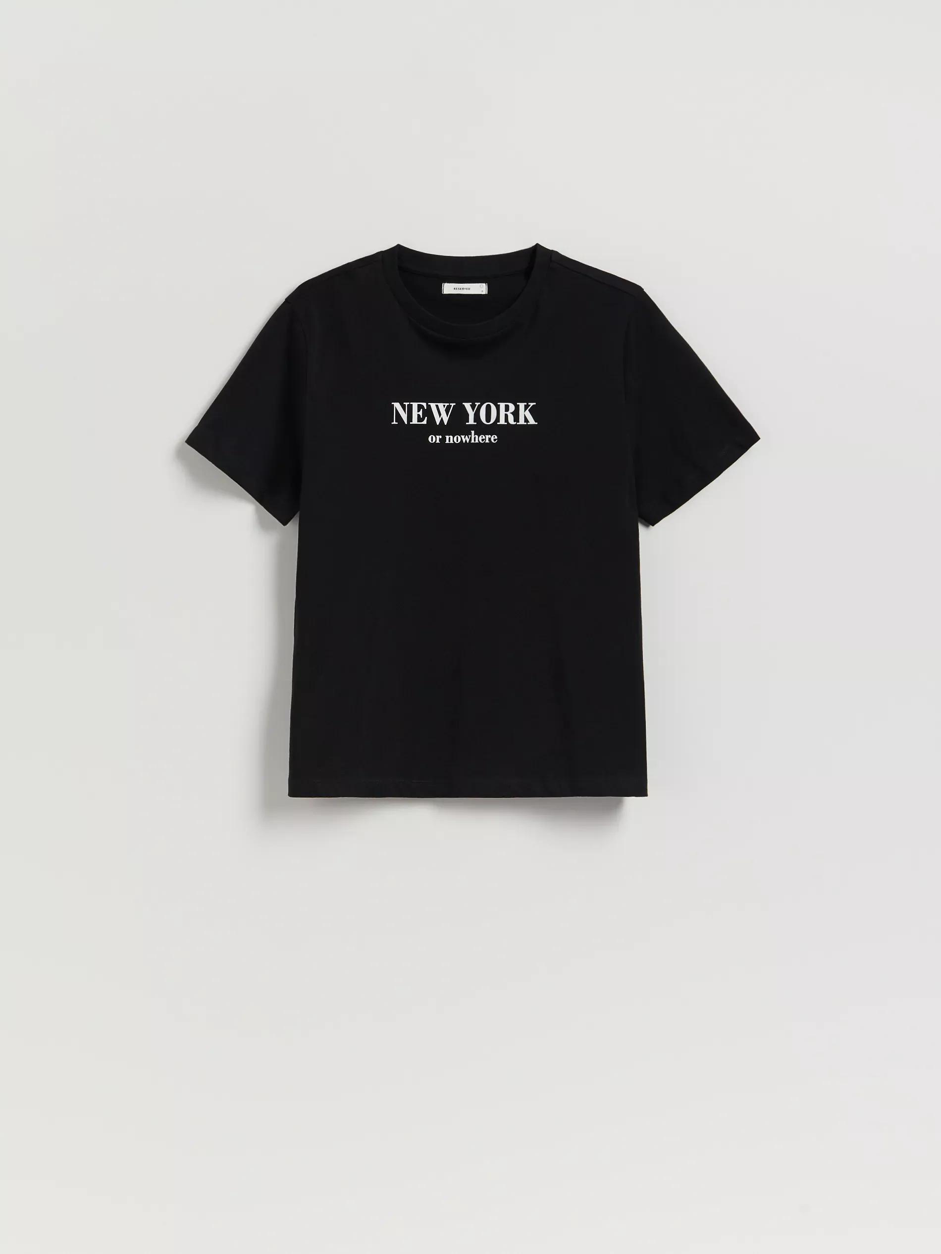 Black T-Shirt With Print, , large image number 0