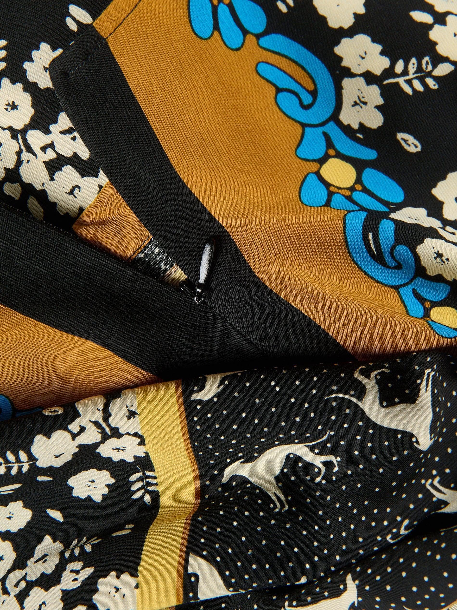 Multicolour Patterned Blouse With Tie, Multicolor, large image number 10