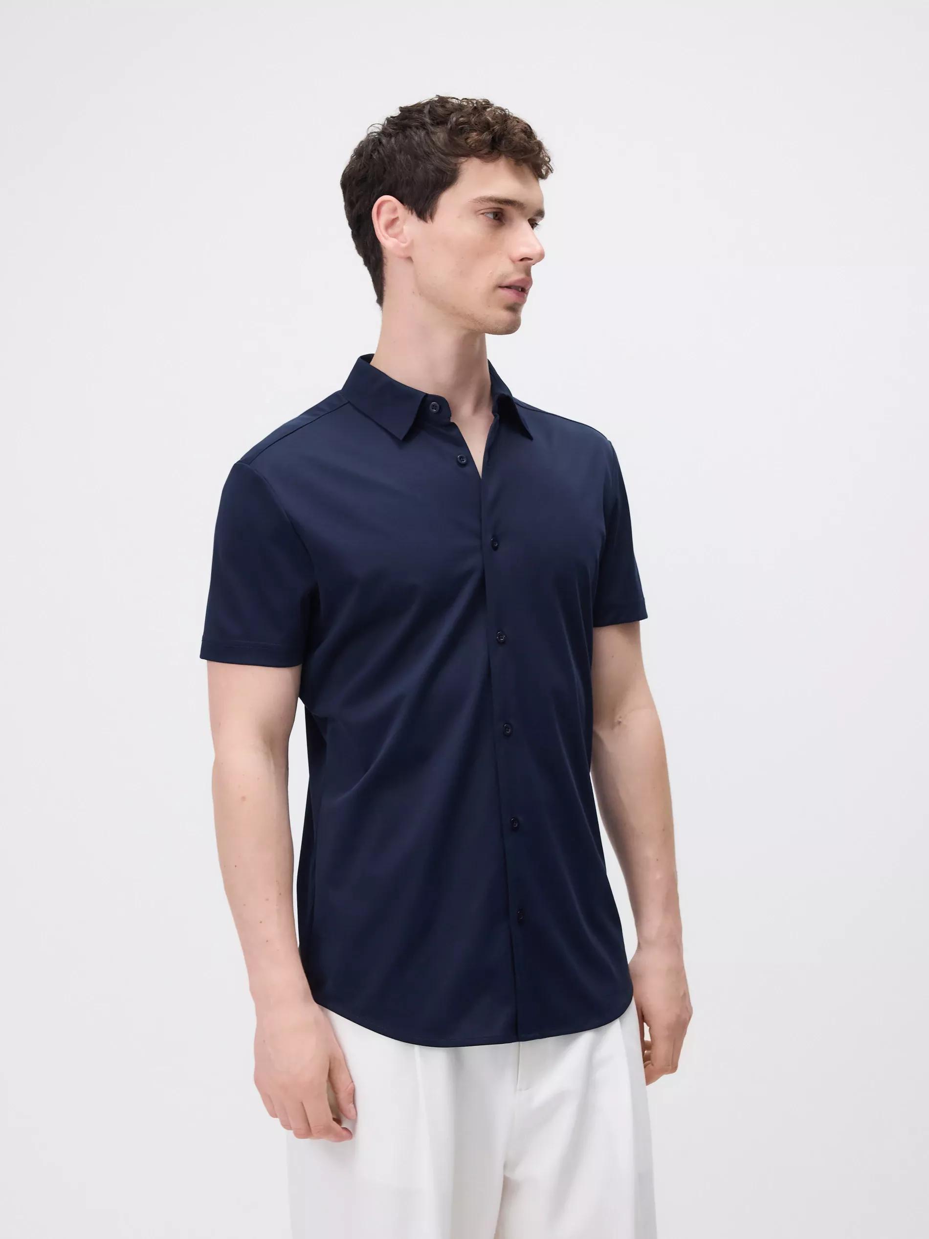 Navy Shirt, Navy, large image number 0