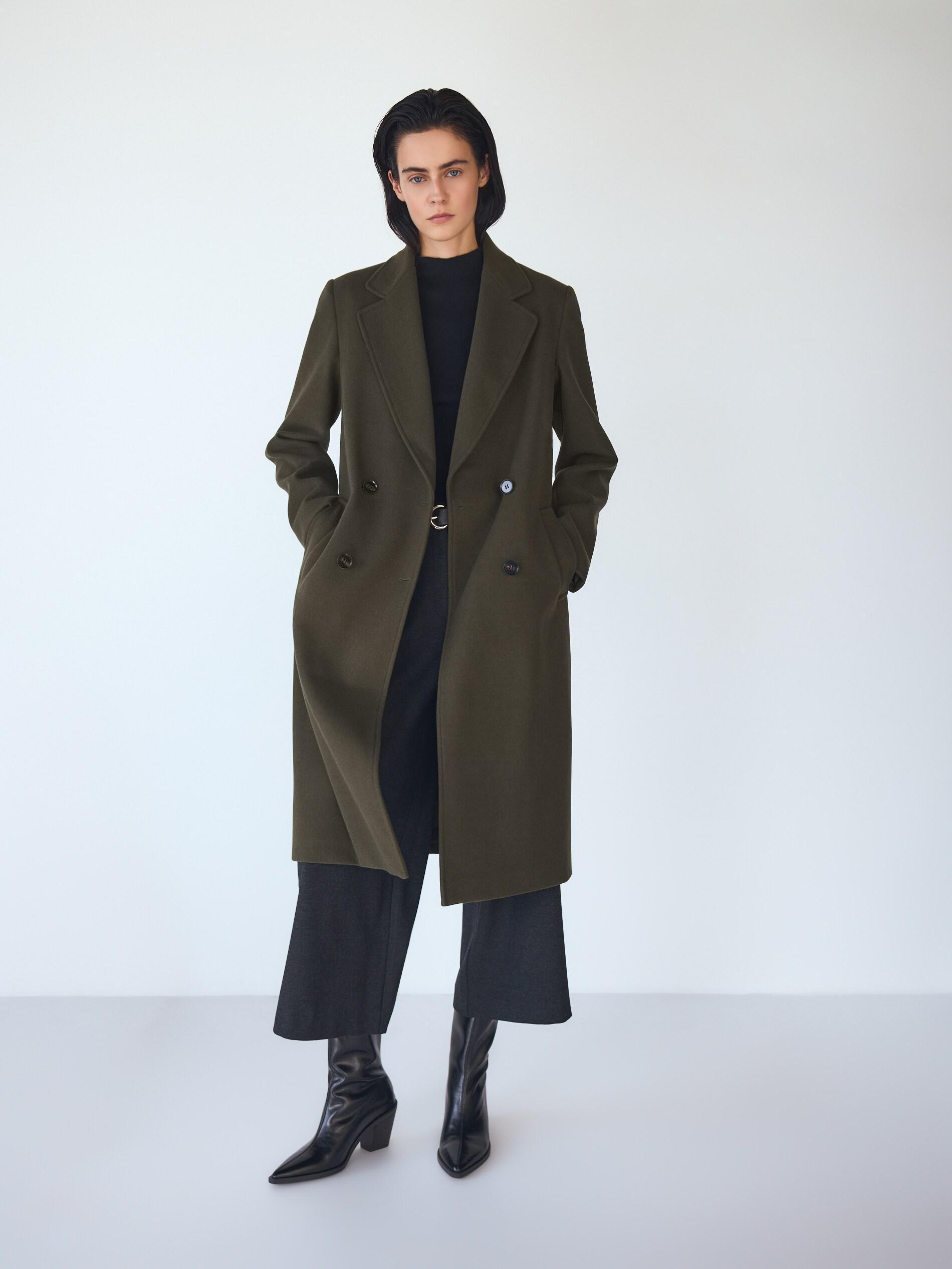 BLACK Culotte trousers with tie detail, Black, large image number 3