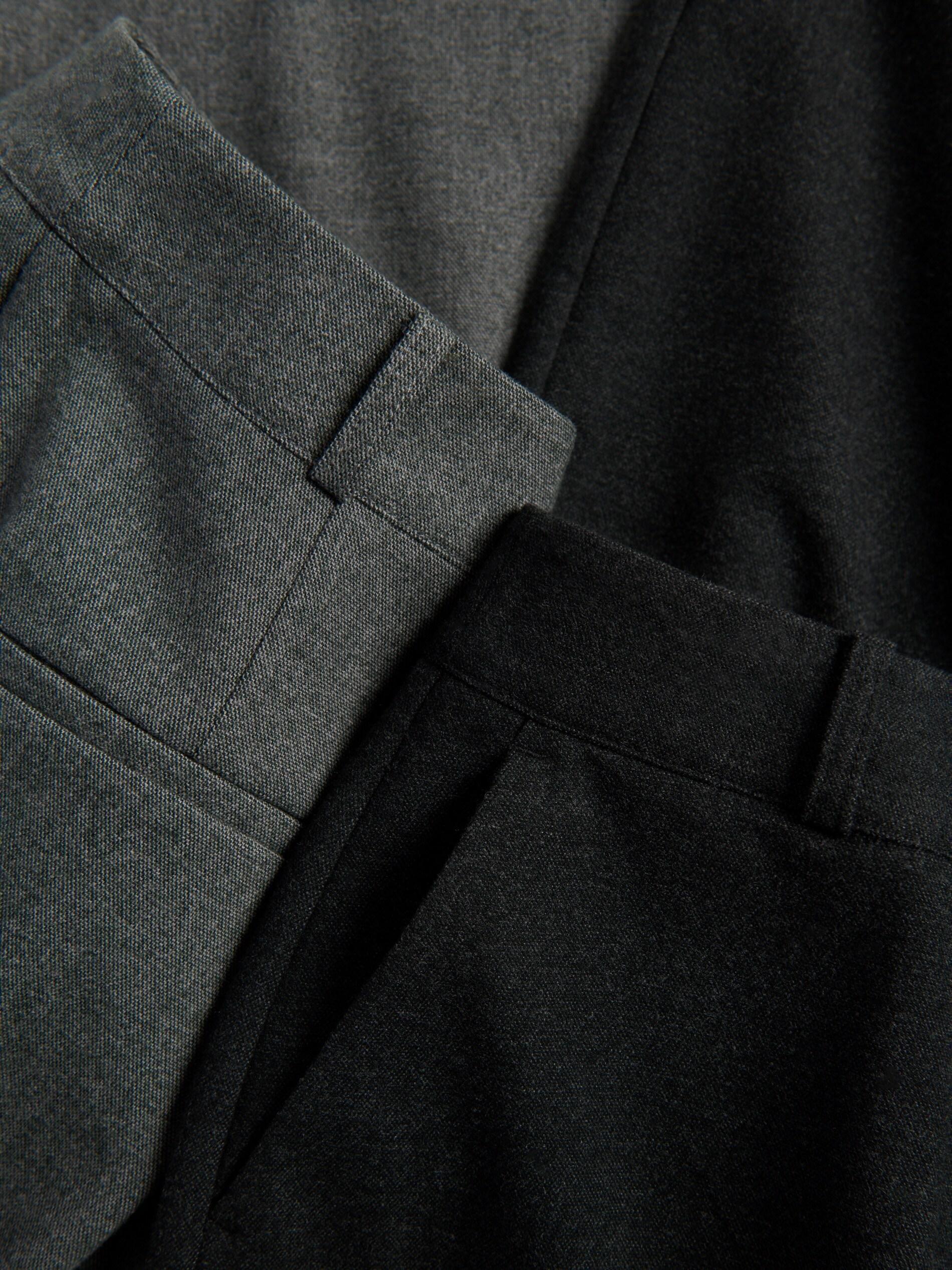 BLACK Culotte trousers with tie detail, Black, large image number 5