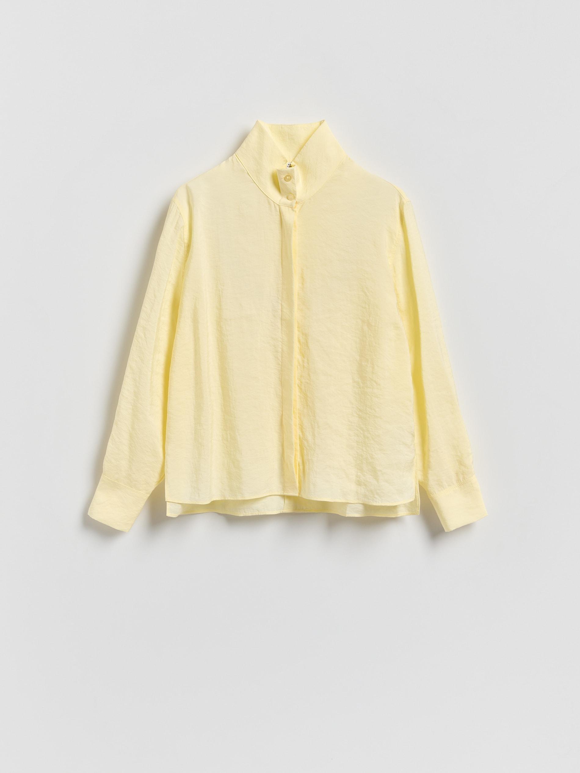 Yellow Modal Blend Shirt, Yellow, large image number 4